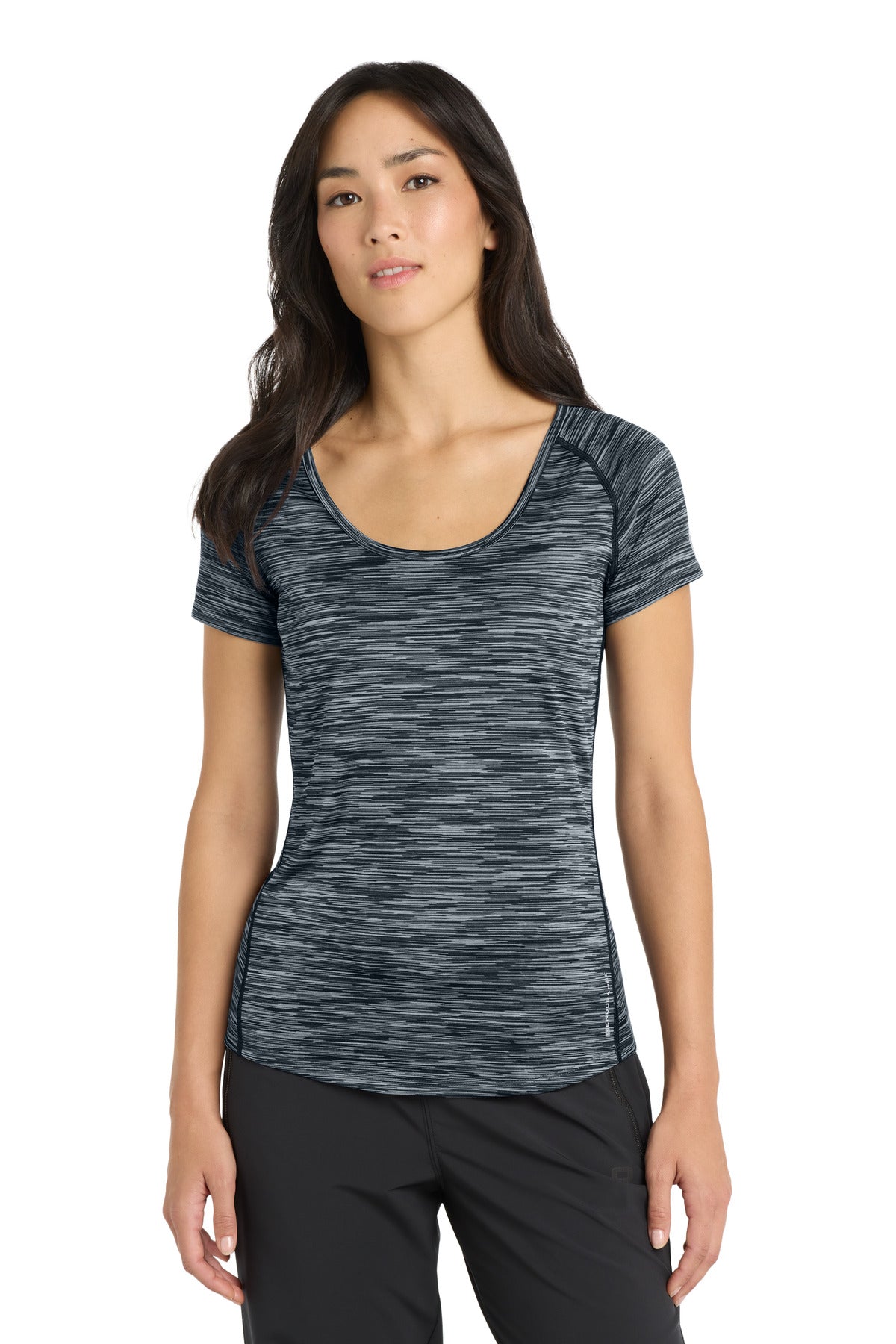 OGIO ® Women's Verge Scoop Neck. LOE326 - Blacktop Space Dye - 2XL