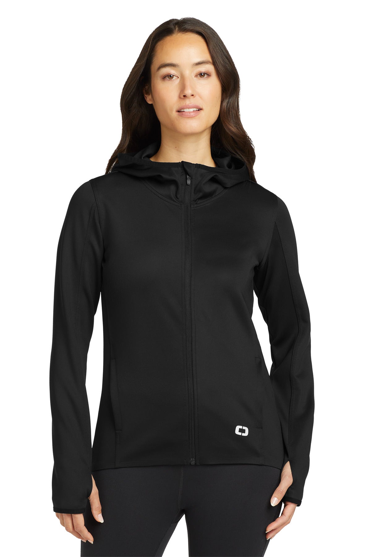 OGIO ® Women's Stealth Full-Zip Jacket. LOE728 - Blacktop - 2XL