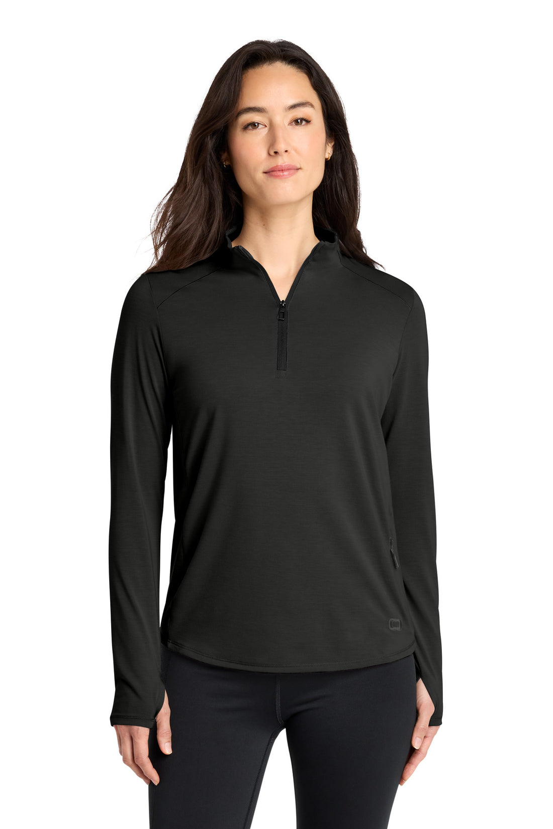 OGIO® Women's Motion 1/4-Zip LOG153 - Blacktop - 2XL