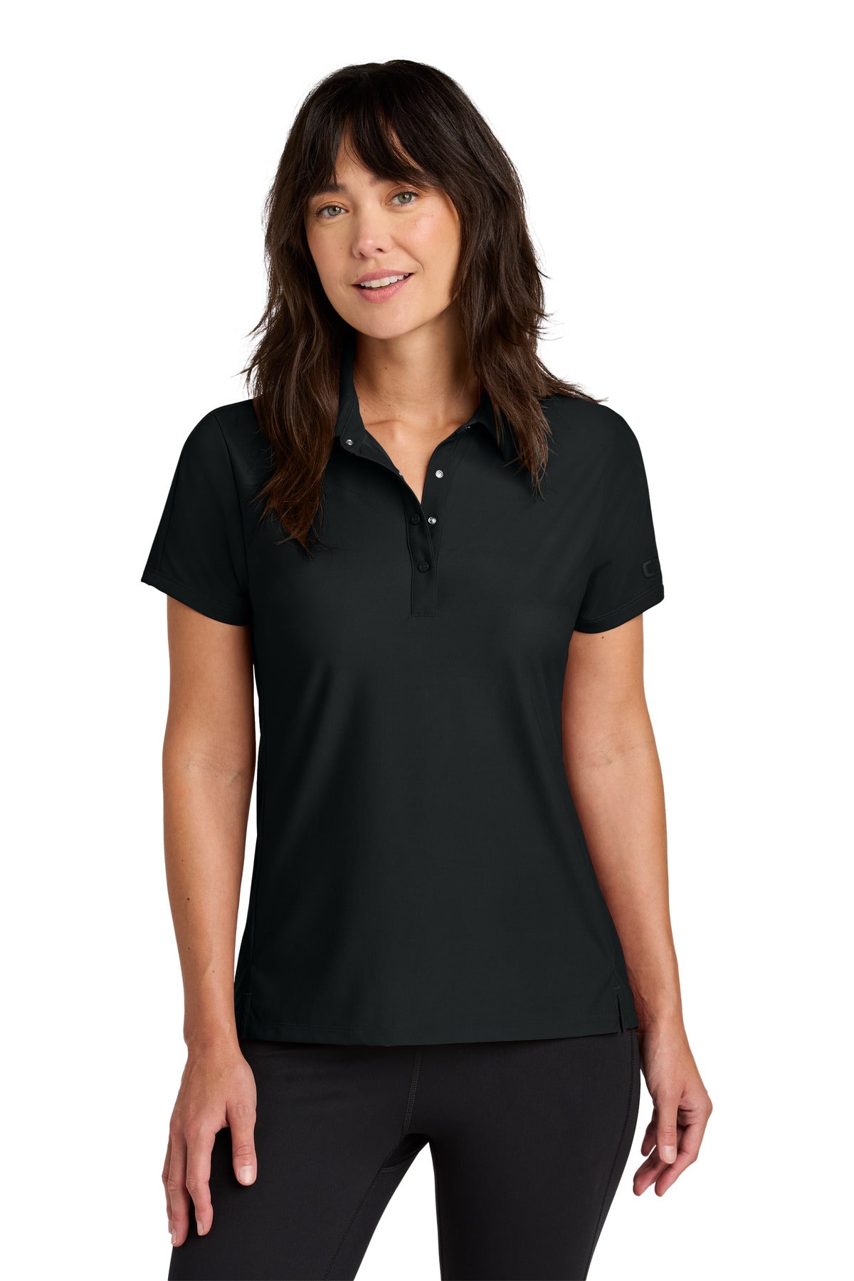 OGIO® Women's Envision Polo LOG154 - Blacktop - 2XL