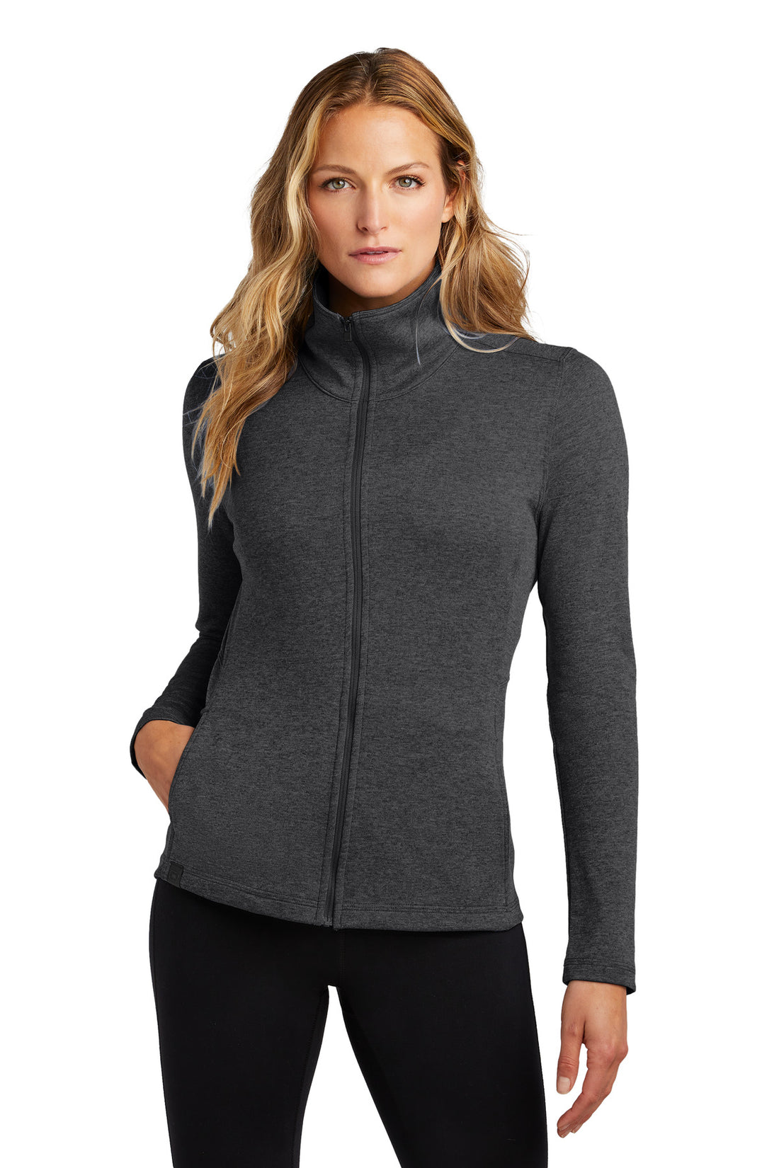 OGIO® Women's Pixel Full-Zip. LOG203 - Blacktop - 2XL