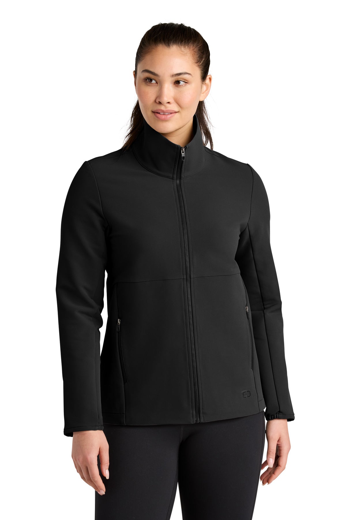 OGIO® Women's Kinetic Soft Shell LOG740 - Blacktop - 2XL