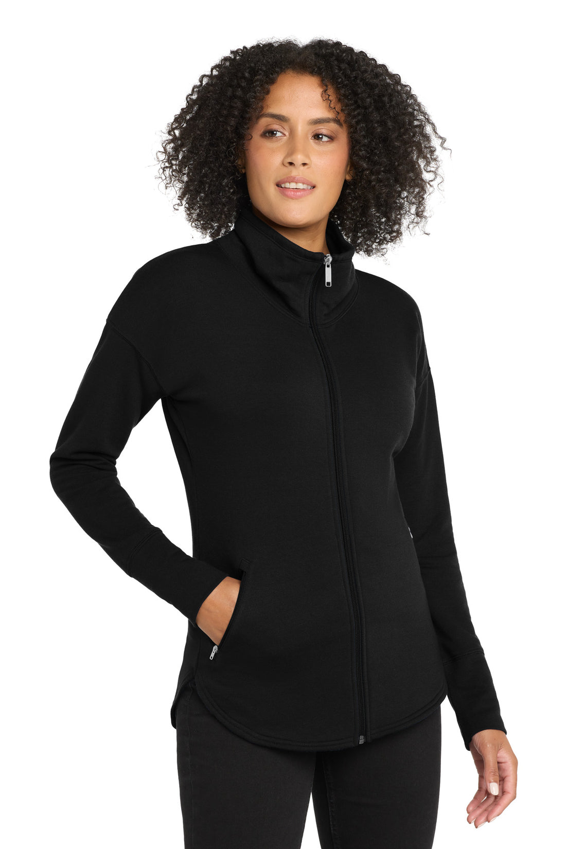 OGIO ® Women's Luuma Full-Zip Fleece. LOG812 - Blacktop - 2XL