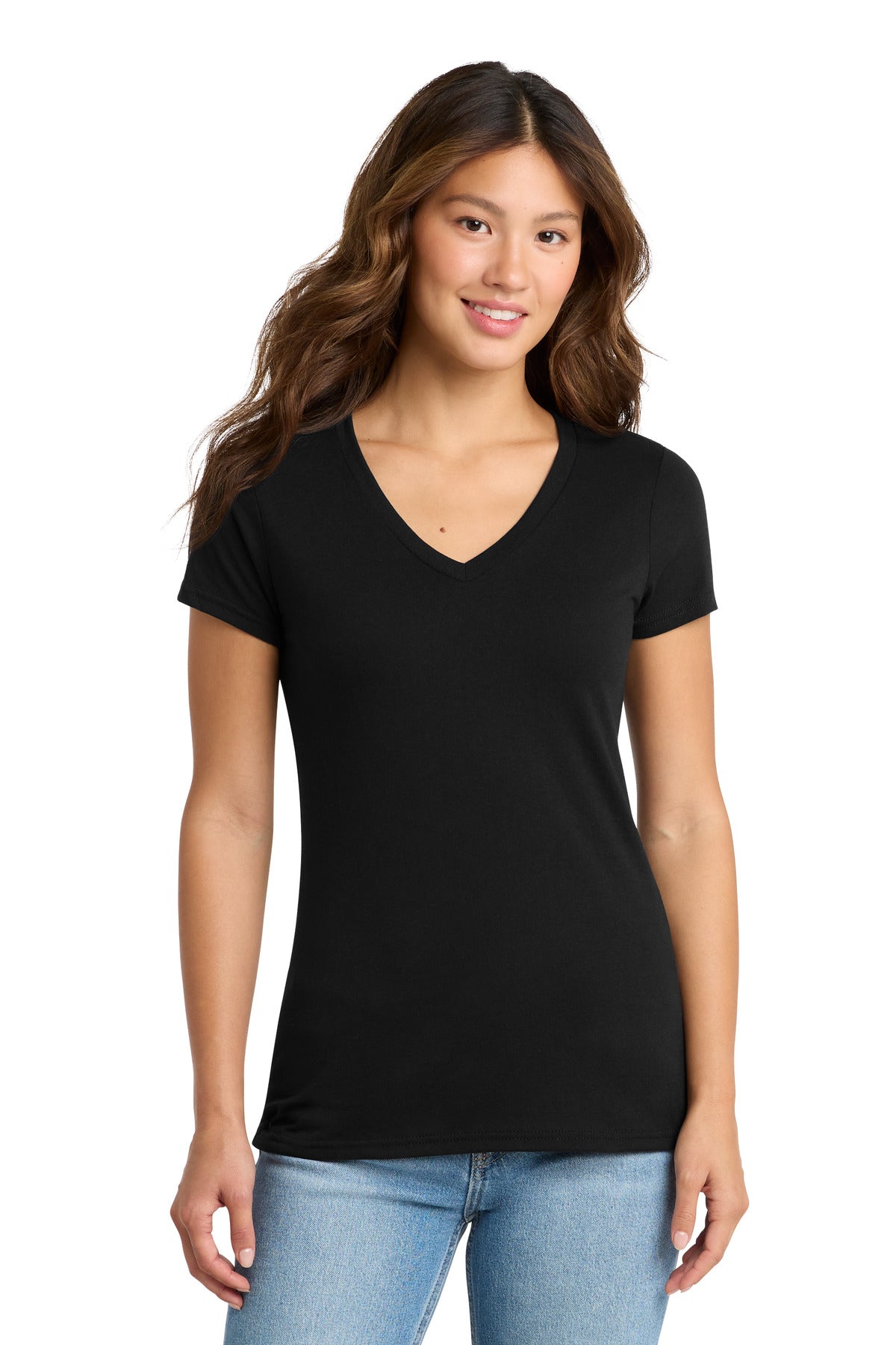 Port & Co® Women's Tri-Blend V-Neck Tee. LPC330V - Black - 3XL