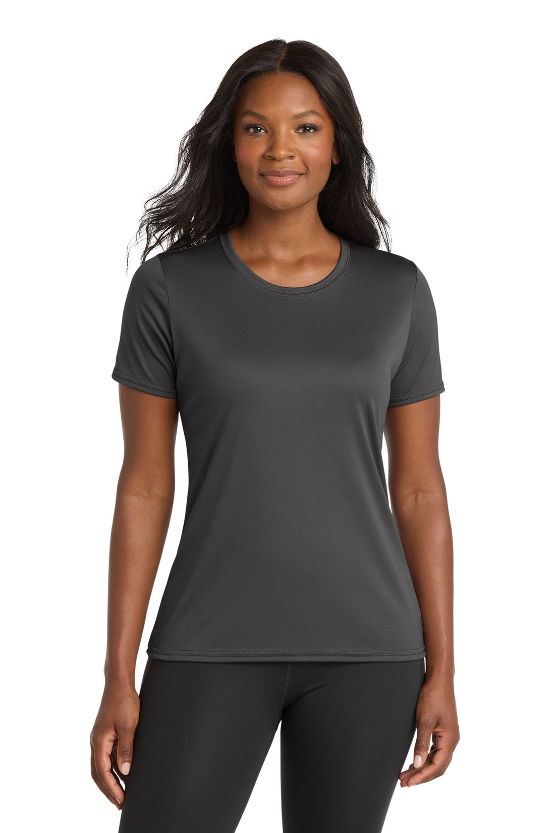 Port & Co® Women's Performance Tee. LPC380 - Charcoal - XS