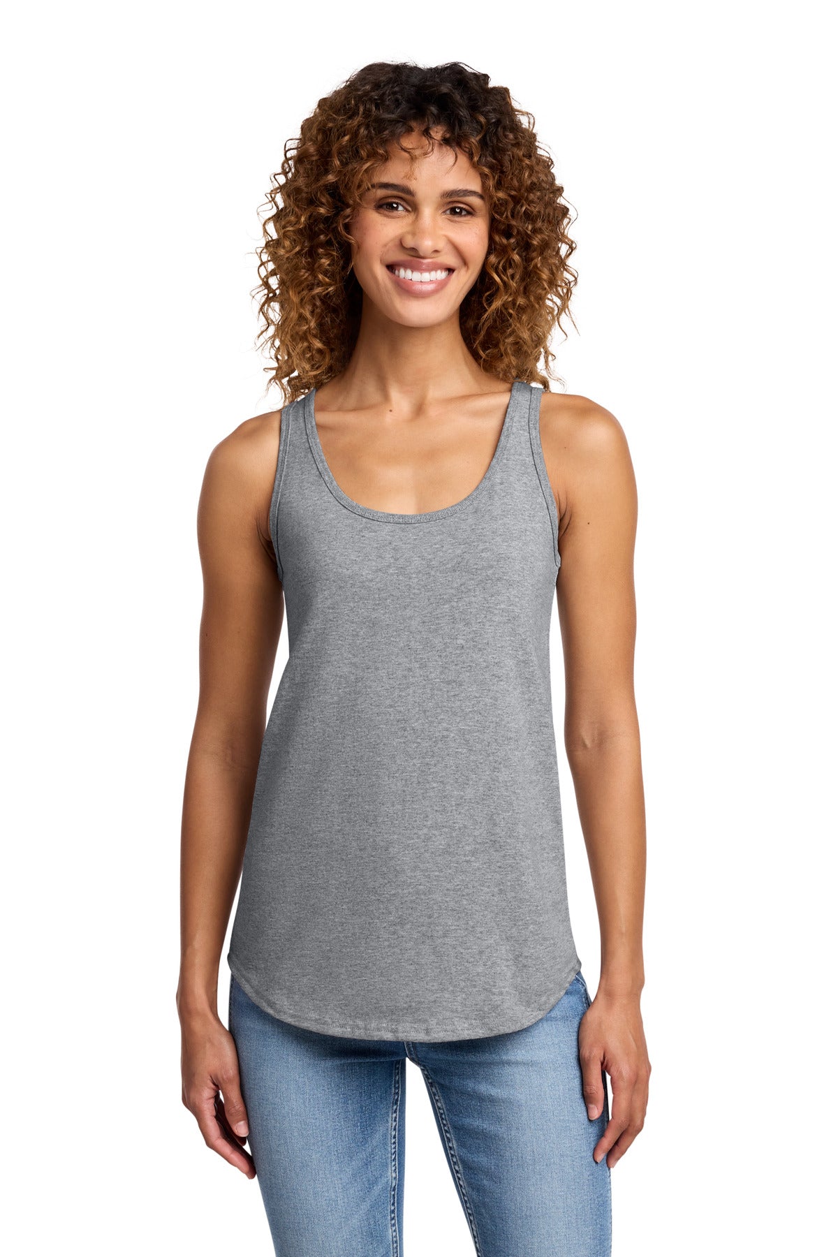 Port & Co® Women's Core Cotton Tank Top.  LPC54TT - Athletic Heather - XS