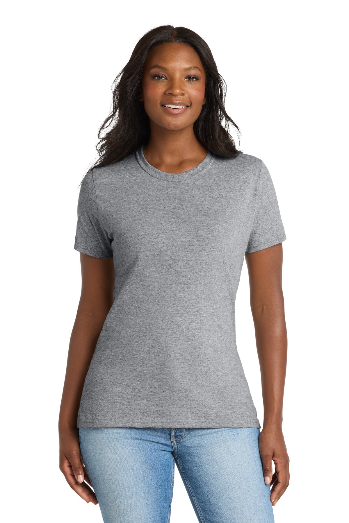 Port & Co® Women's Core Blend Tee. LPC55 - Athletic Heather - XS