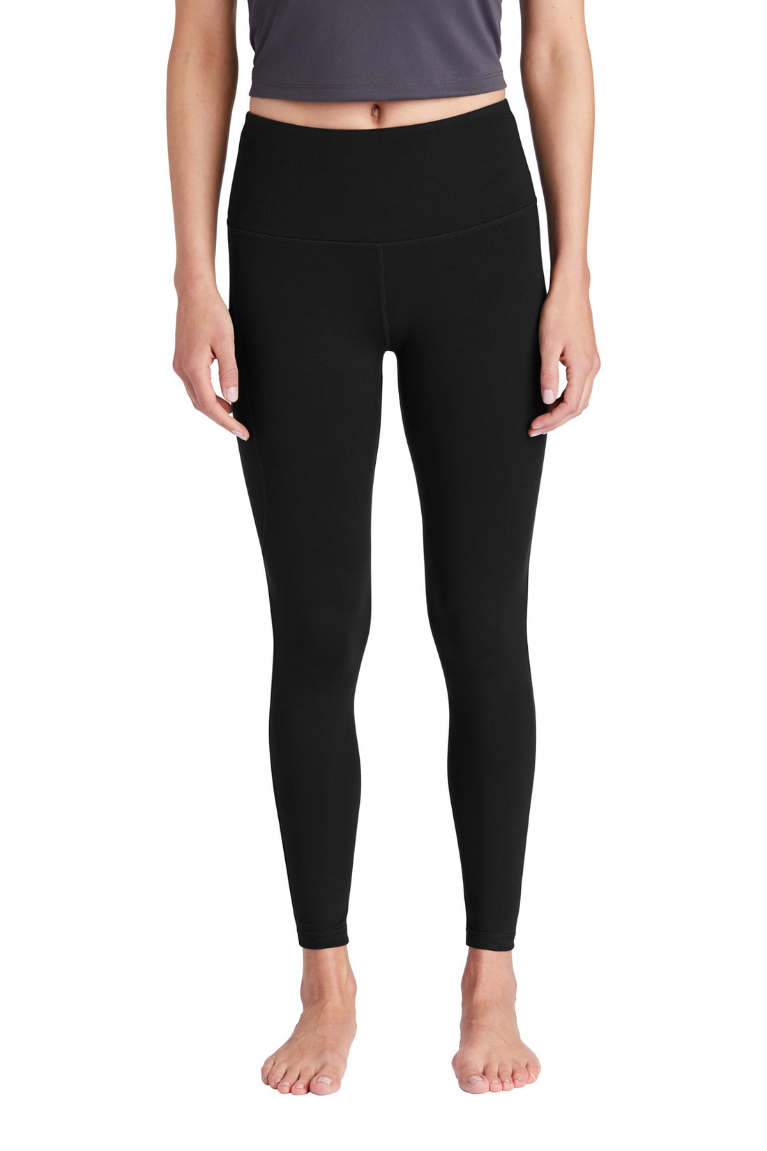 Sport-Tek ® Women's High Rise 7/8 Legging LPST891 - Black - XS