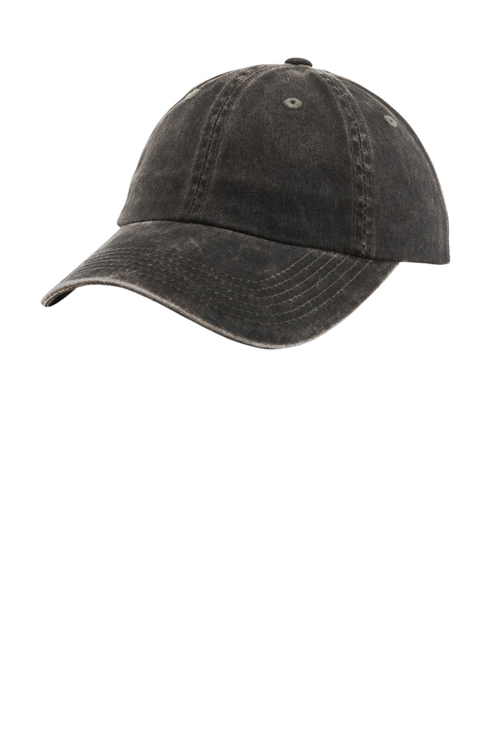 Port Authority® Women's Garment-Washed Cap. LPWU - Black - OSFA