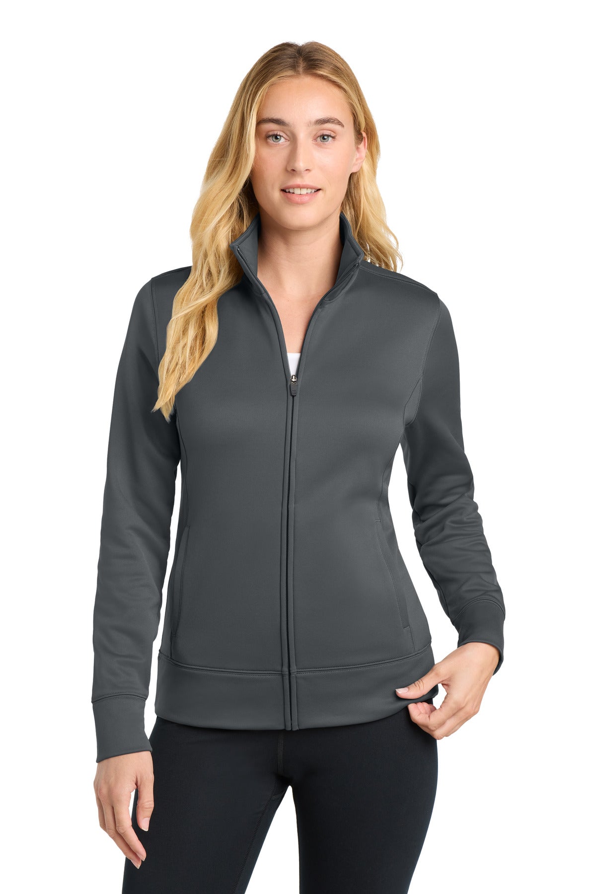 Sport-Tek® Women's Sport-Wick® Fleece Full-Zip Jacket.  LST241