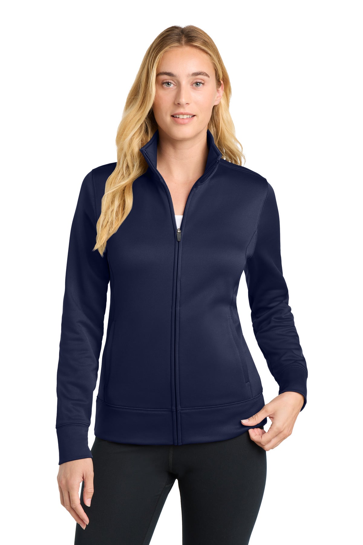 Sport-Tek® Women's Sport-Wick® Fleece Full-Zip Jacket.  LST241