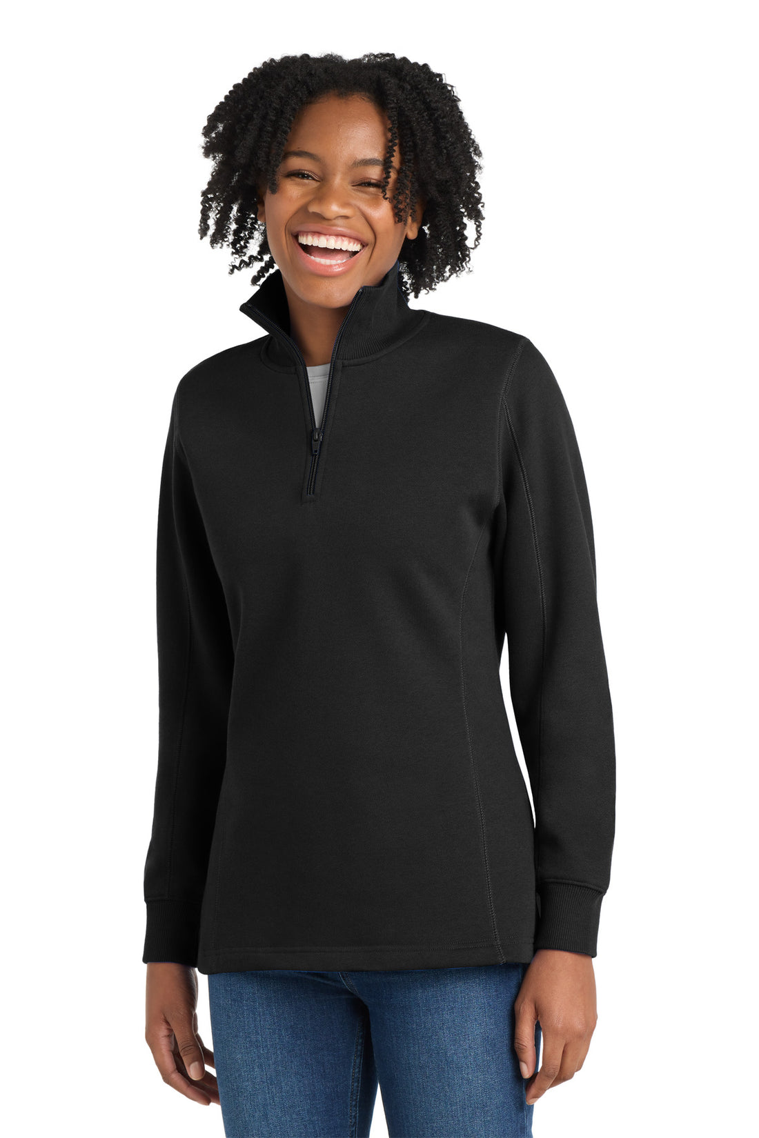 Sport-Tek® Women's 1/4-Zip Sweatshirt. LST253