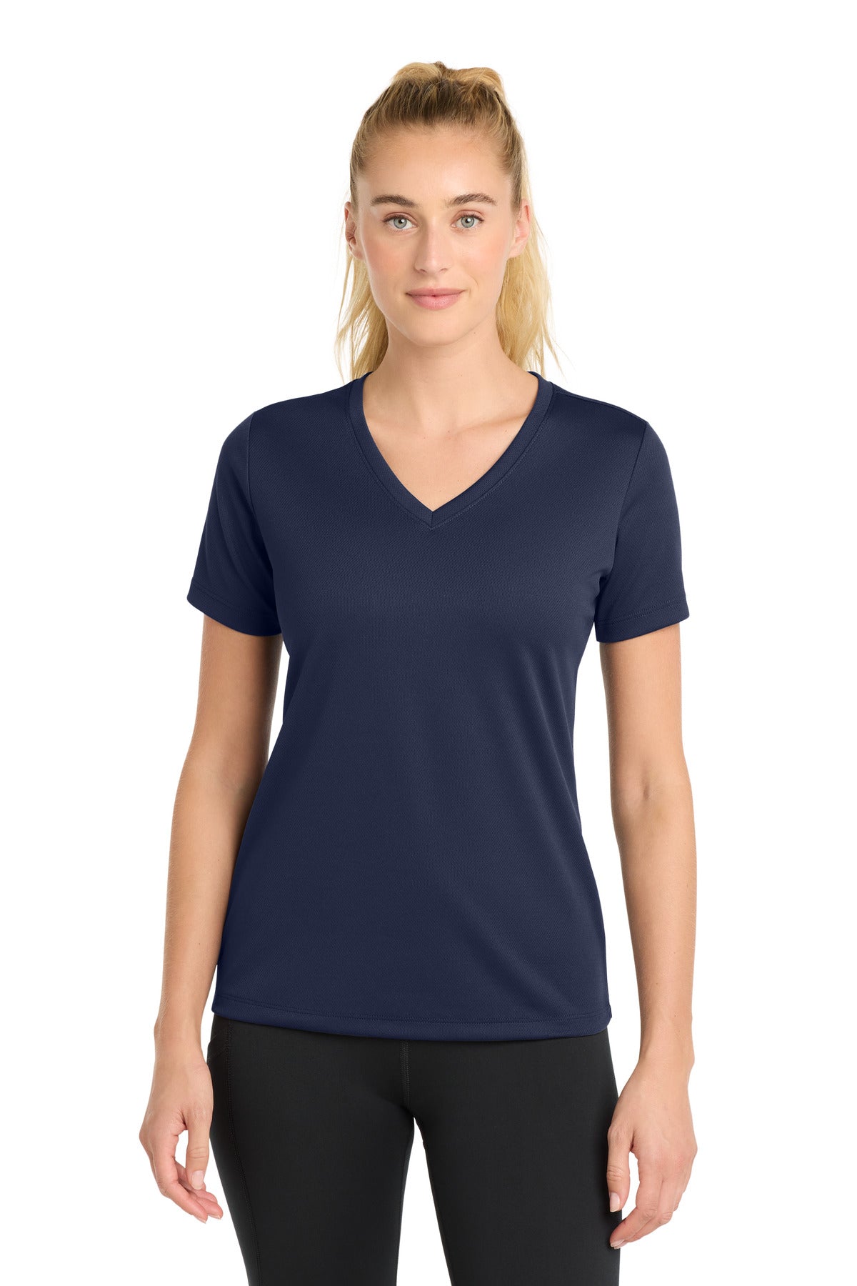 Sport-Tek® Women's PosiCharge® RacerMesh® V-Neck Tee. LST340