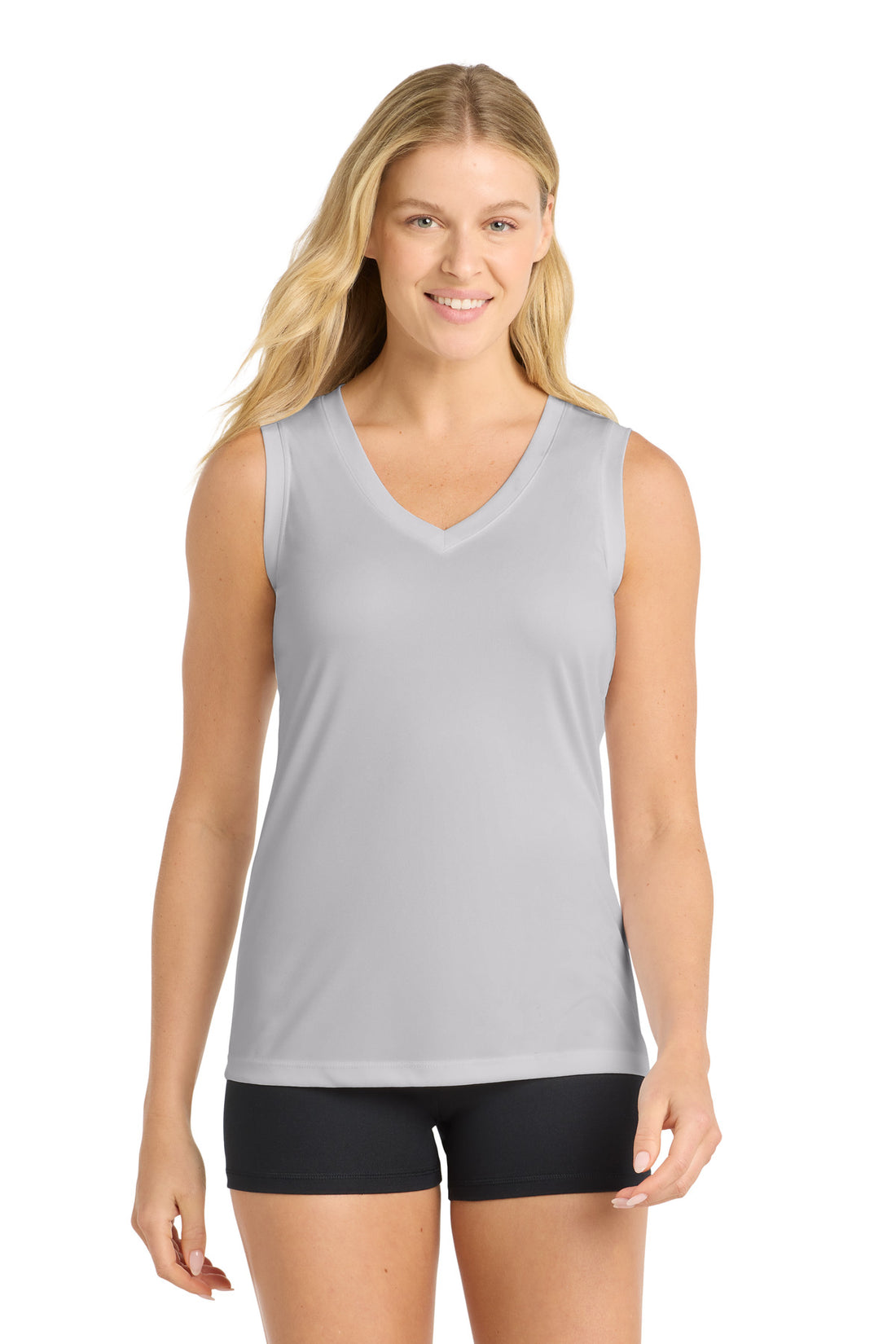 Sport-Tek® Women's Sleeveless PosiCharge® Competitor V-Neck Tee. LST352