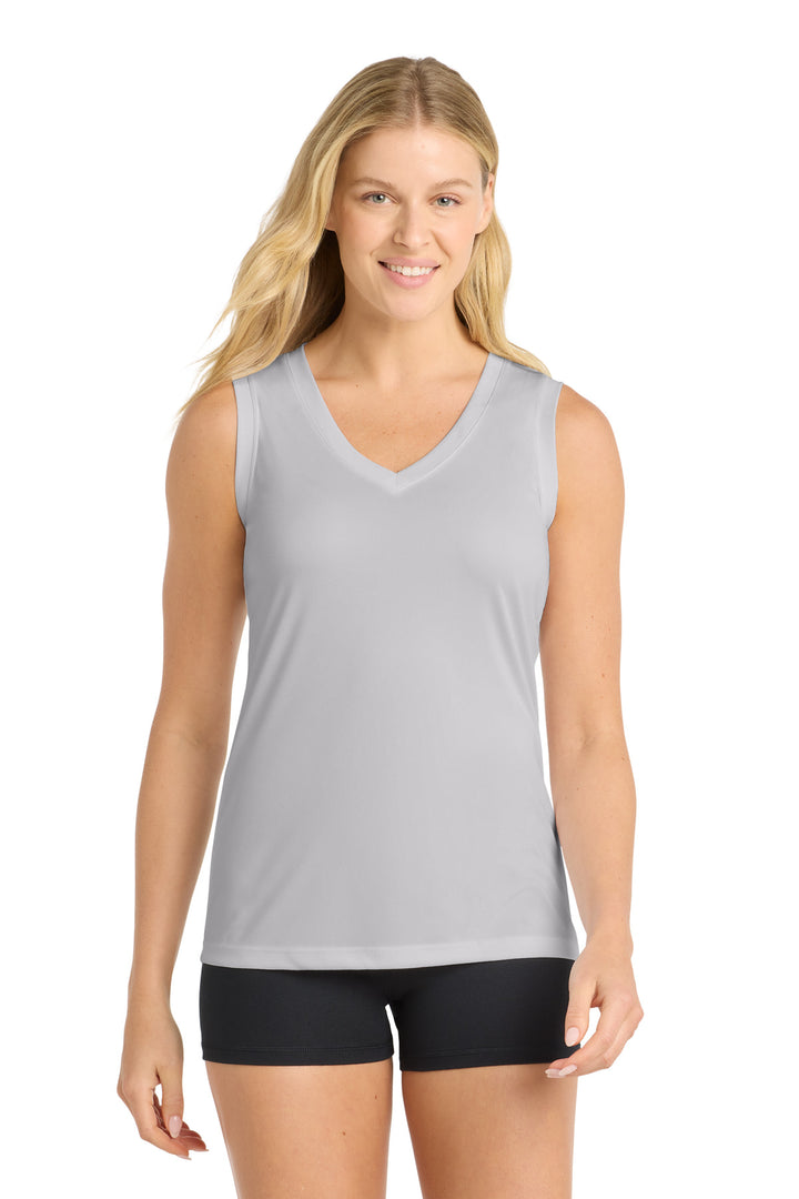 Sport-Tek® Women's Sleeveless PosiCharge® Competitor V-Neck Tee. LST352
