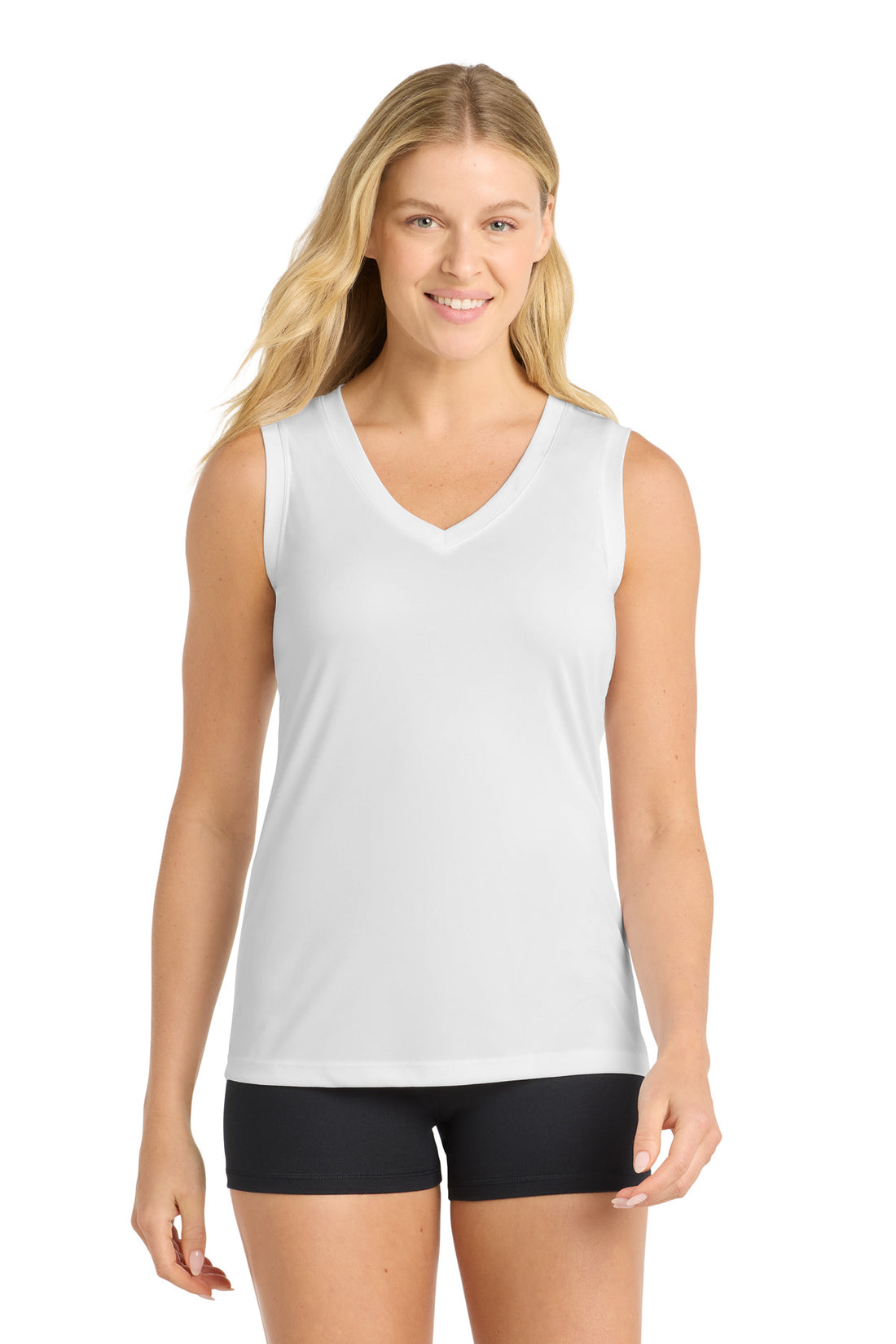 Sport-Tek® Women's Sleeveless PosiCharge® Competitor V-Neck Tee. LST352