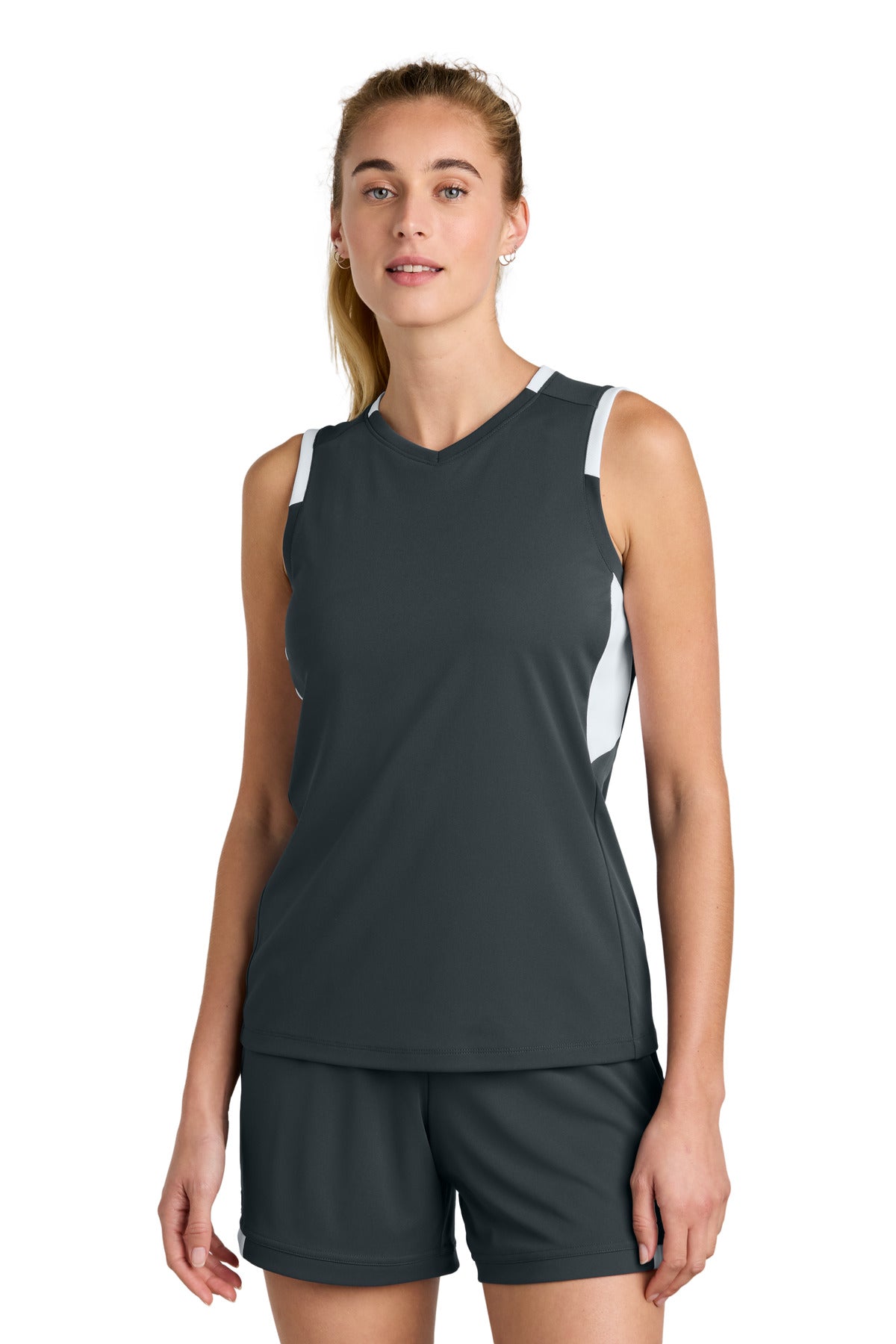 Sport-Tek® Women's Club Sleeveless V-Neck LST441