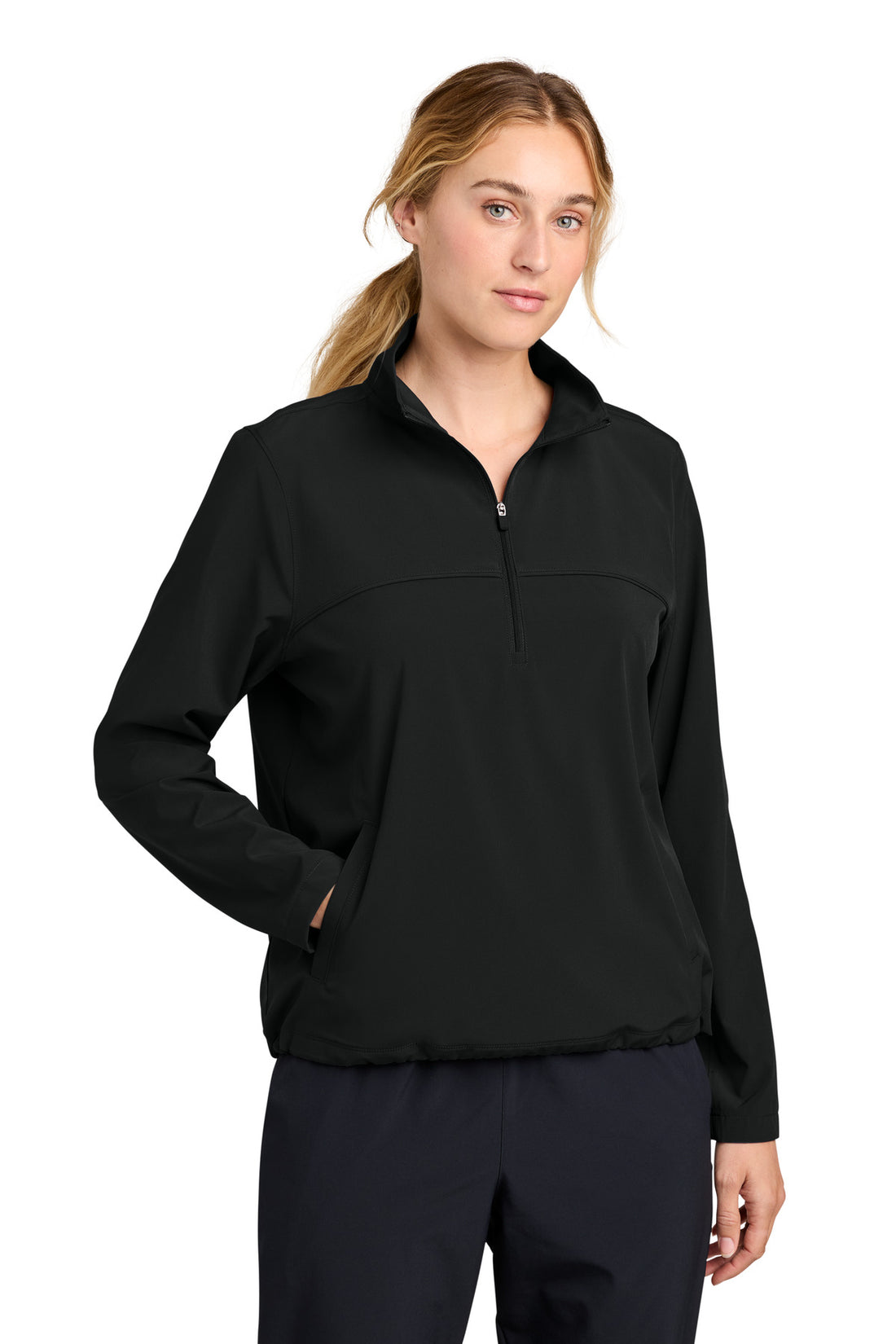 Sport-Tek® Women's Repeat 1/2-Zip LST481 - Black - 3XL