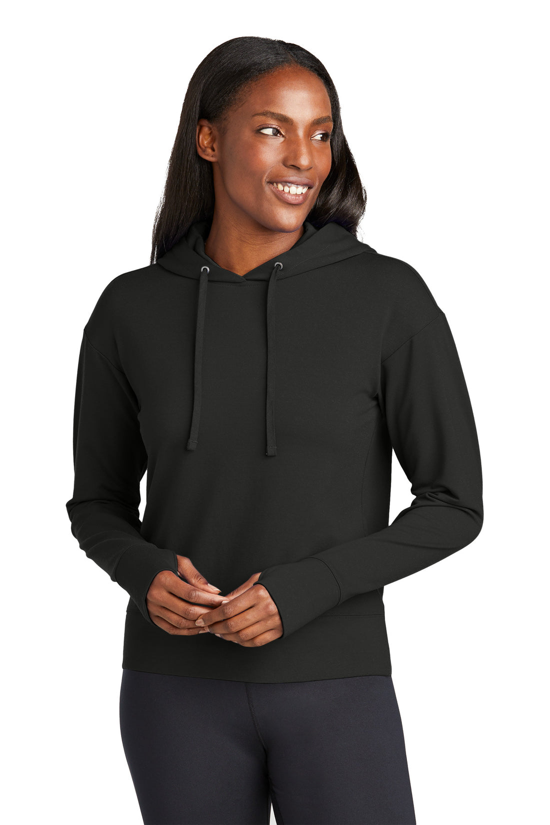 Sport-Tek® Women's Sport-Wick® Flex Fleece Pullover Hoodie LST562 - Black - 3XL