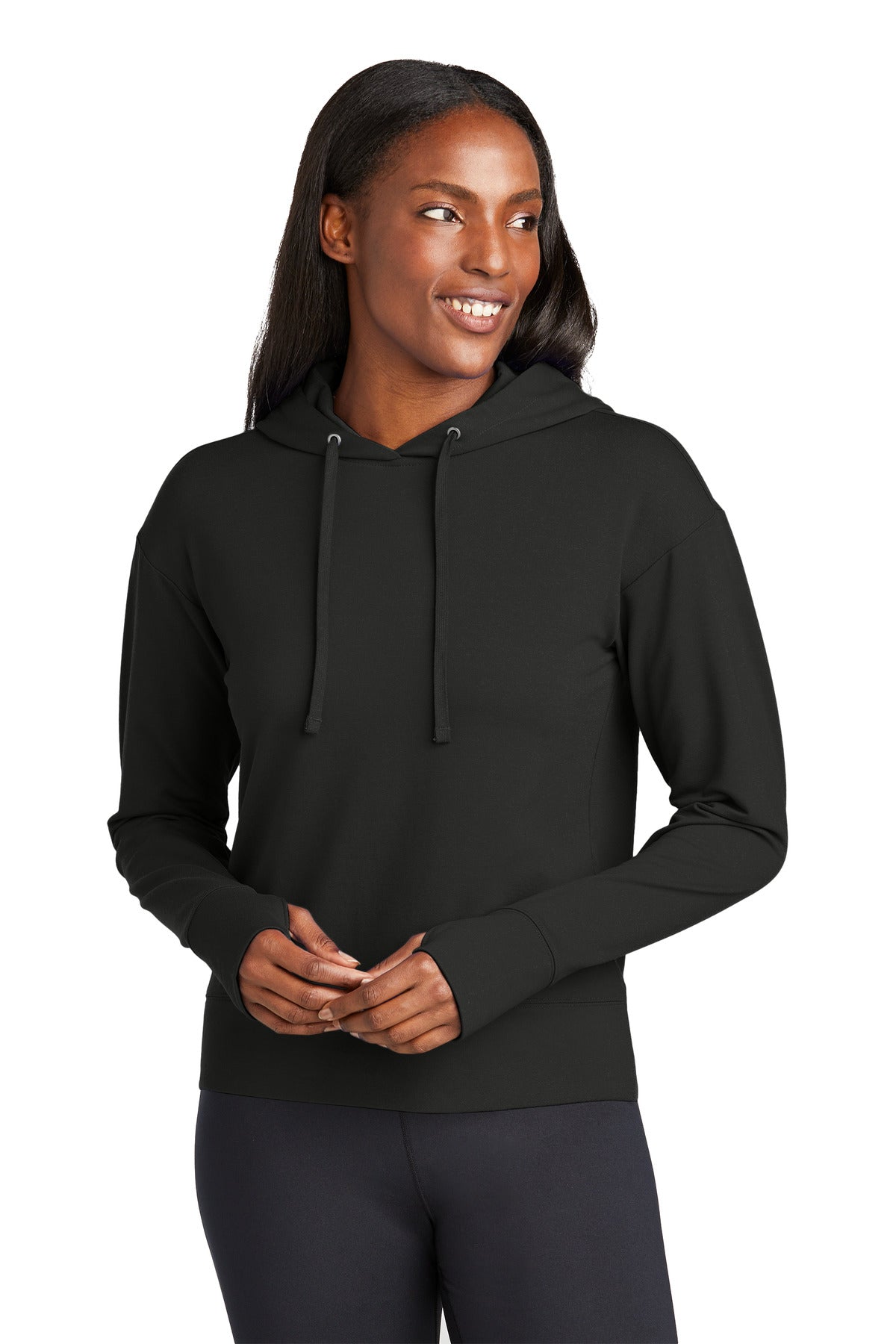 Sport-Tek® Women's Sport-Wick® Flex Fleece Pullover Hoodie LST562 - Black - 3XL