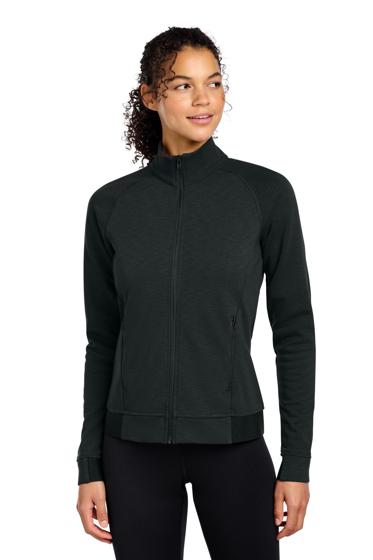 Sport-Tek® Women's PosiCharge® Strive Full-Zip LST570 - Black - 3XL