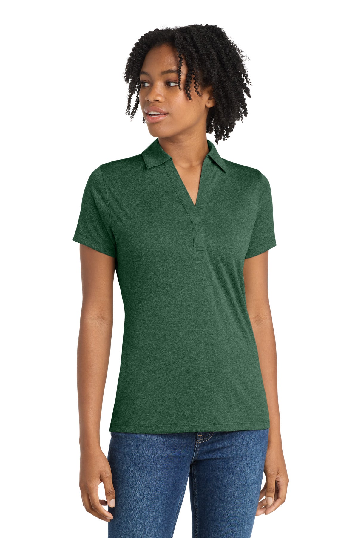 Sport-Tek® Women's Heather Contender Polo. LST660