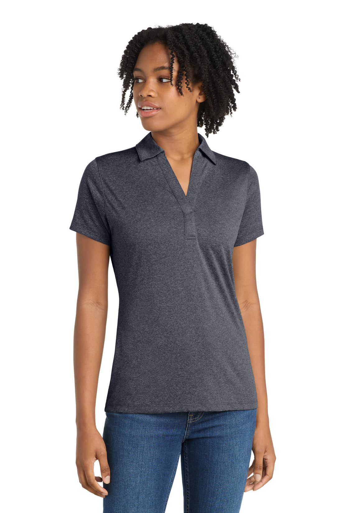 Sport-Tek® Women's Heather Contender Polo. LST660