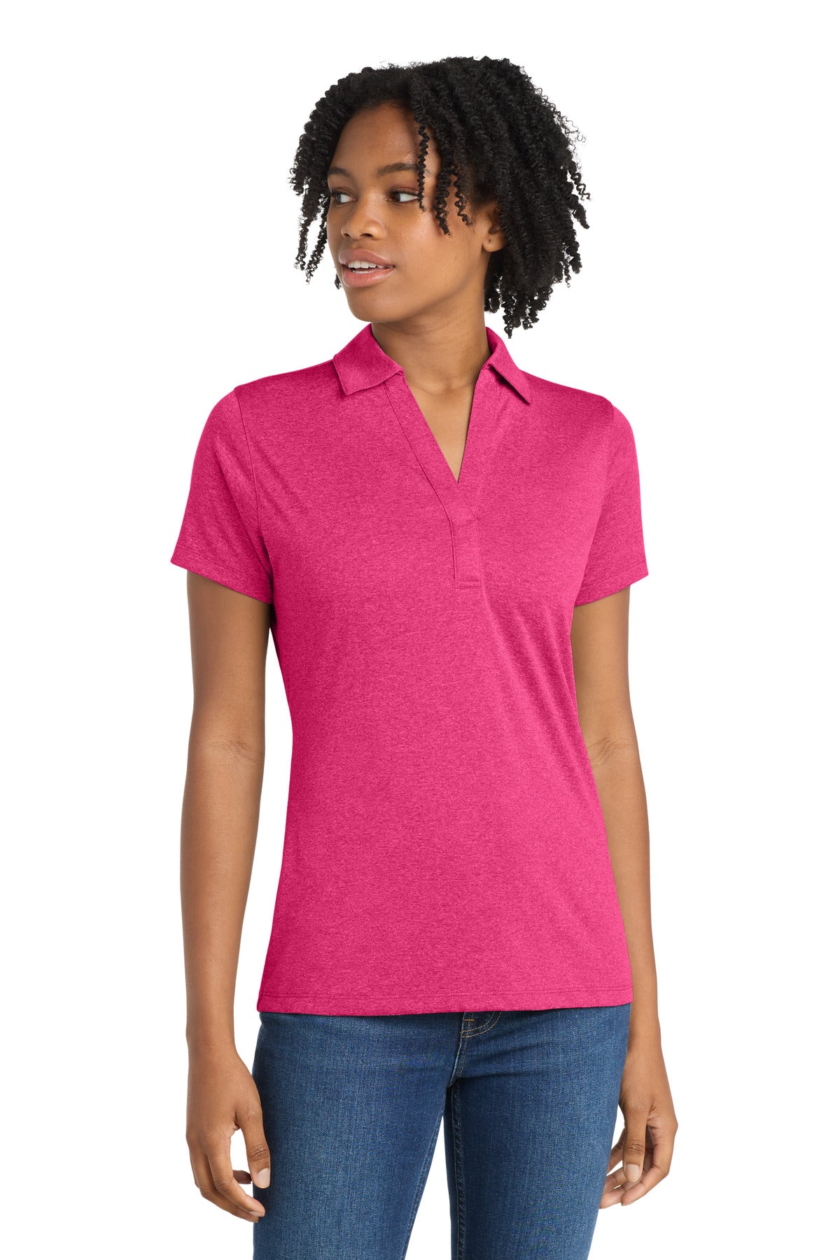 Sport-Tek® Women's Heather Contender Polo. LST660