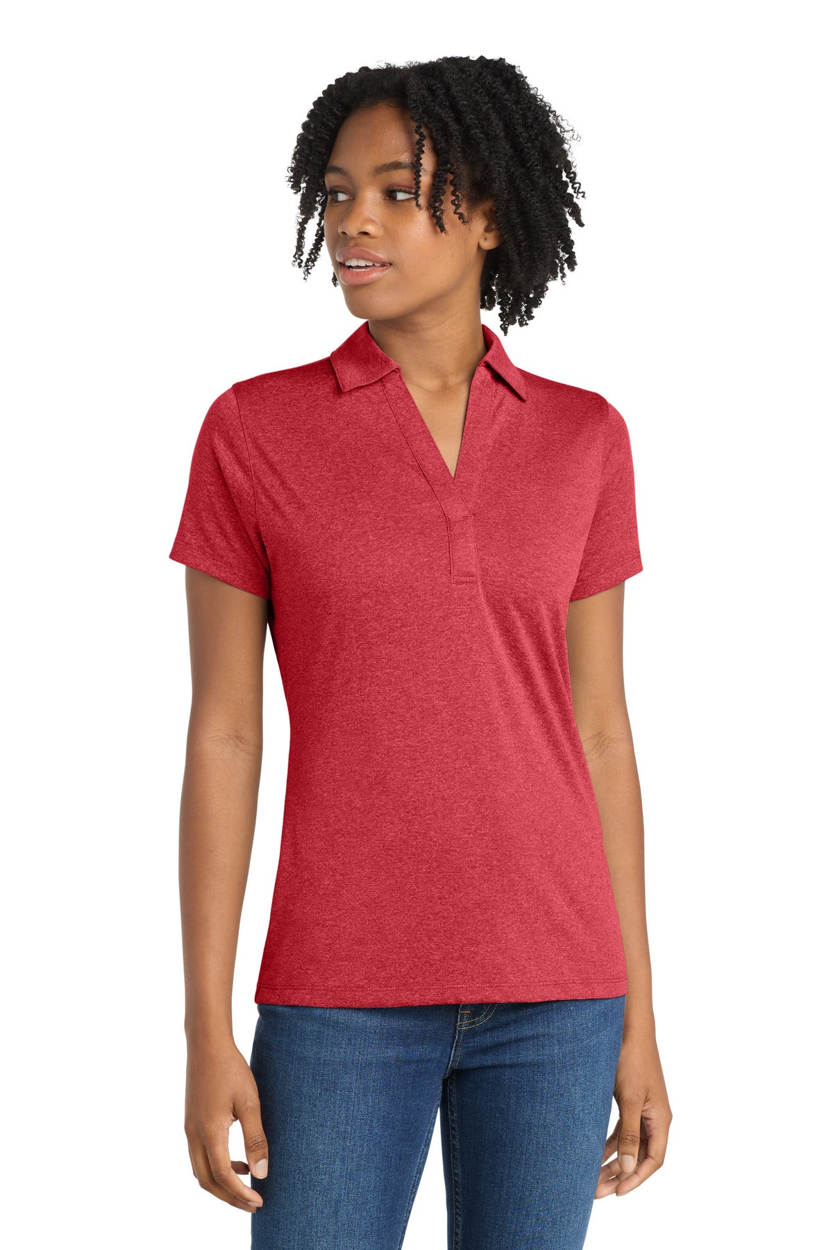 Sport-Tek® Women's Heather Contender Polo. LST660