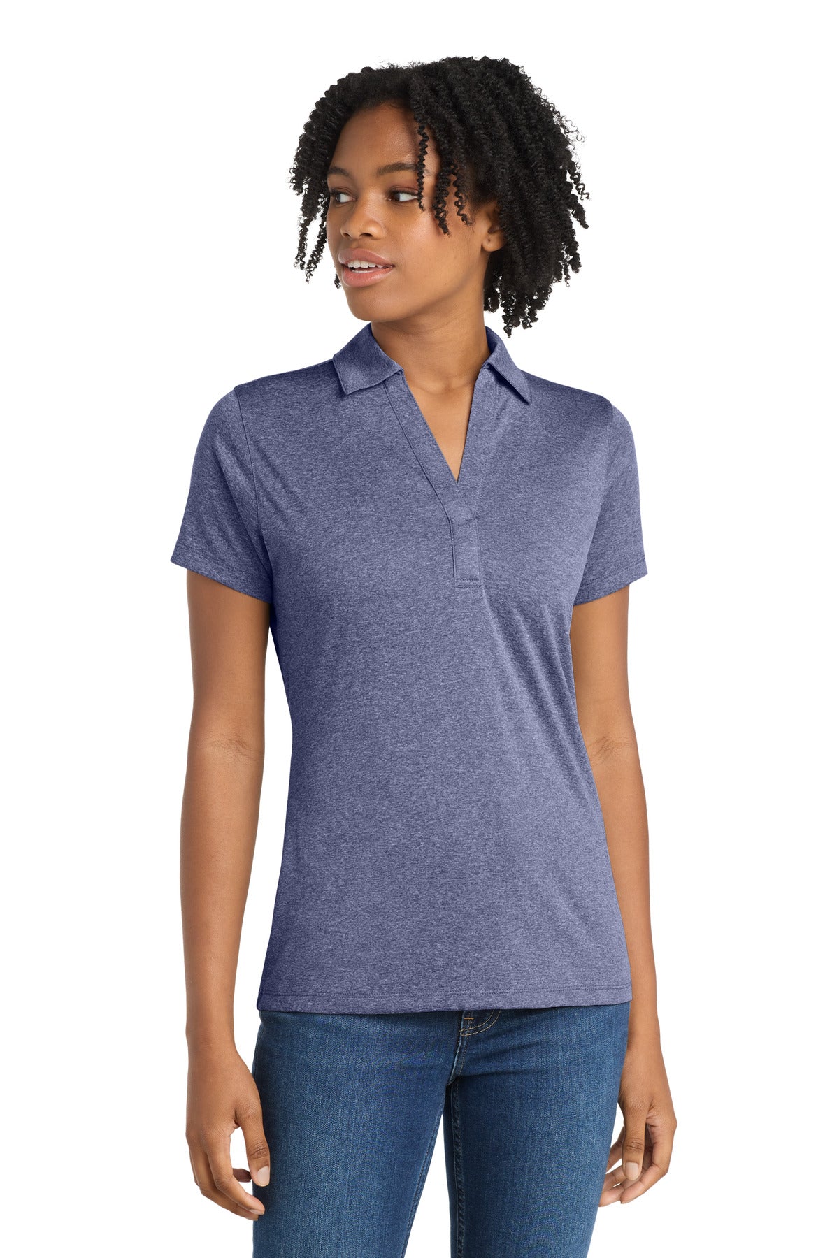 Sport-Tek® Women's Heather Contender Polo. LST660