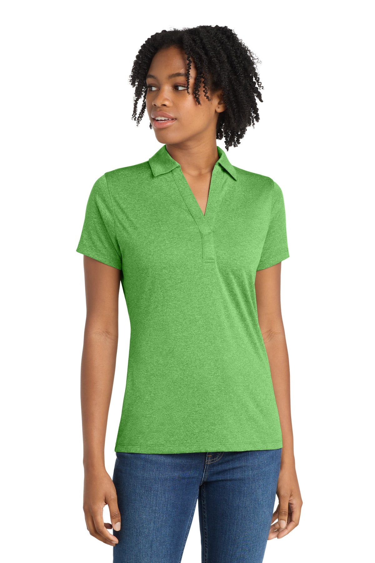 Sport-Tek® Women's Heather Contender Polo. LST660