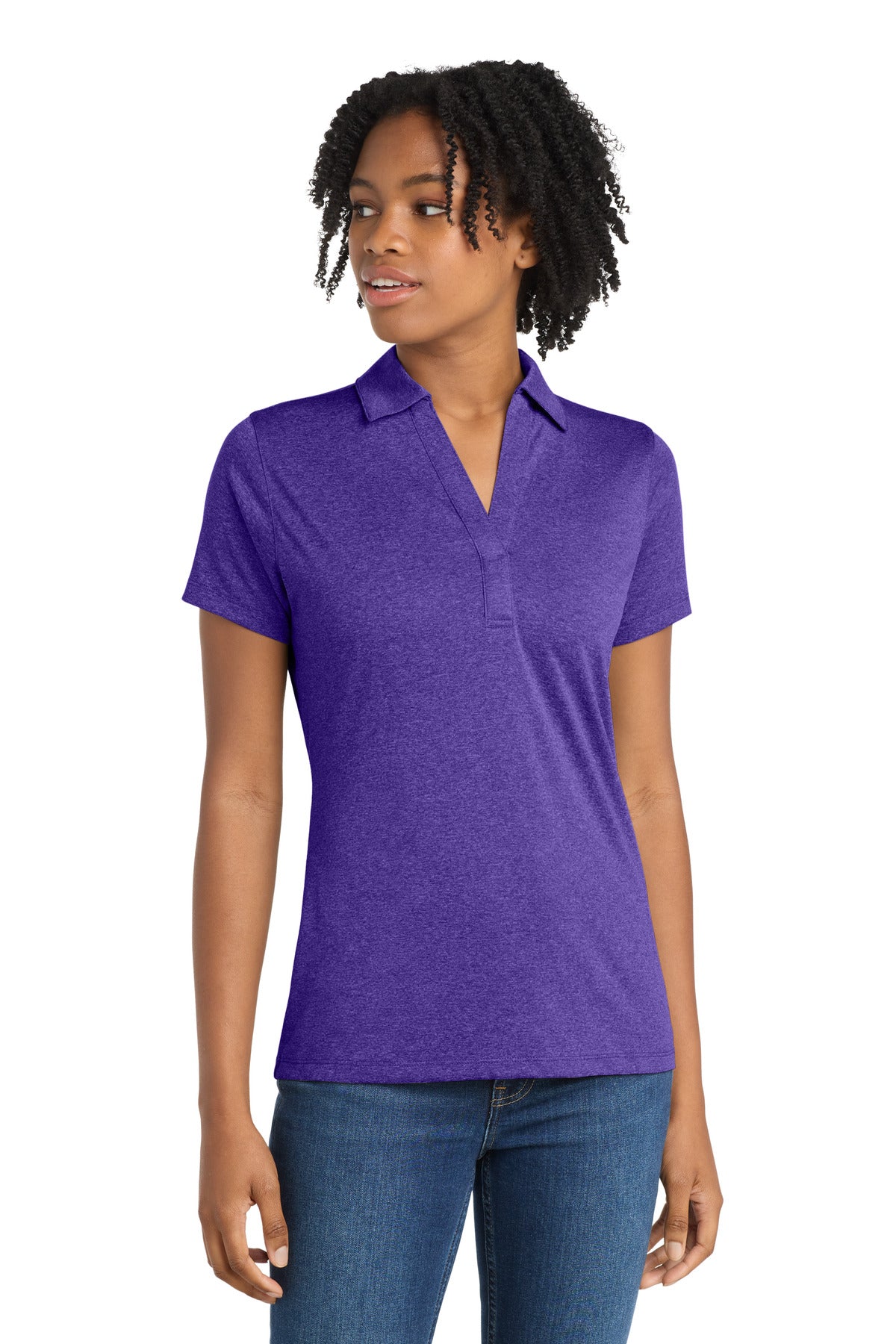 Sport-Tek® Women's Heather Contender Polo. LST660