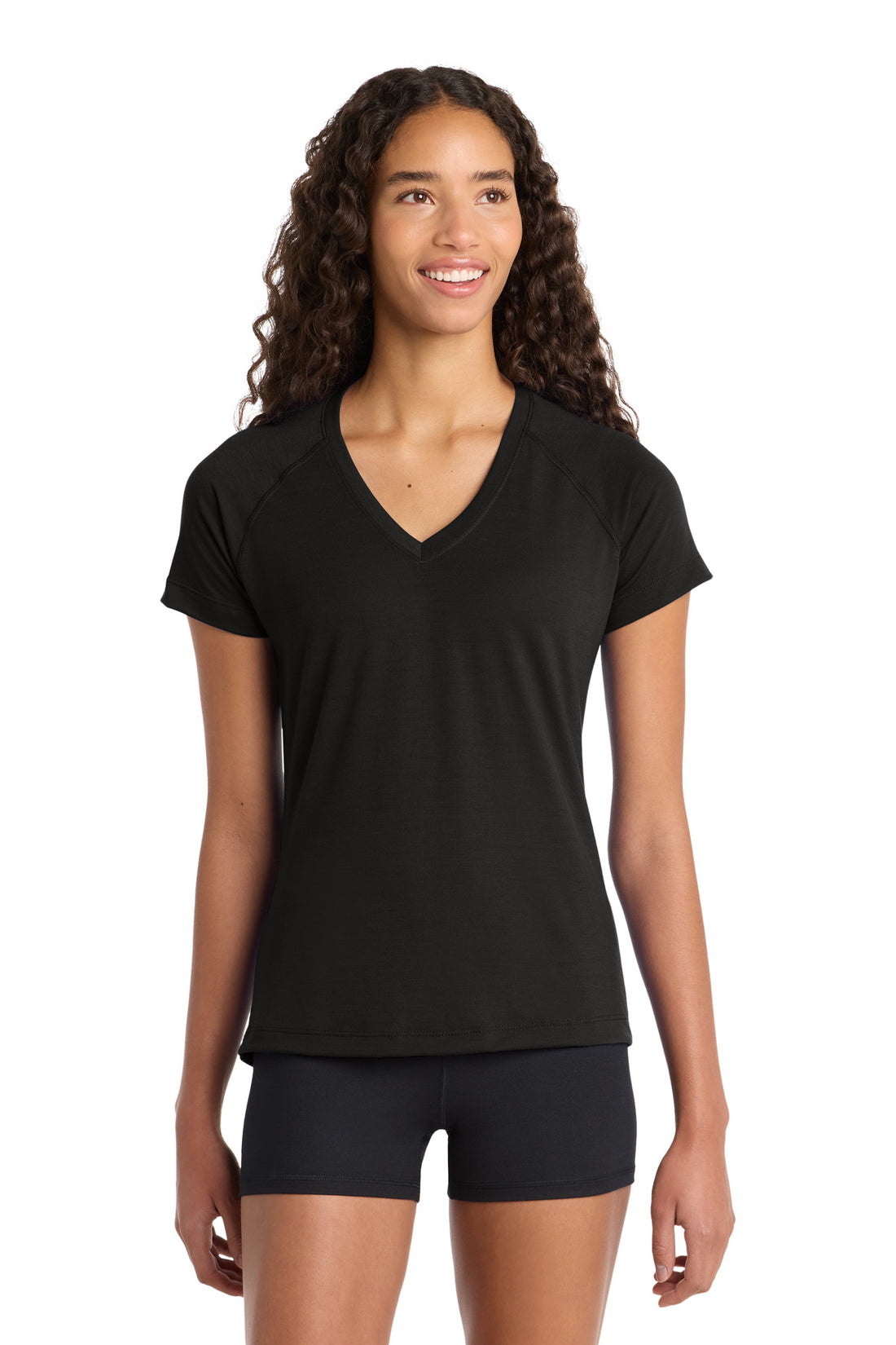Sport-Tek® Women's Ultimate Performance V-Neck. LST700 - Black - XS