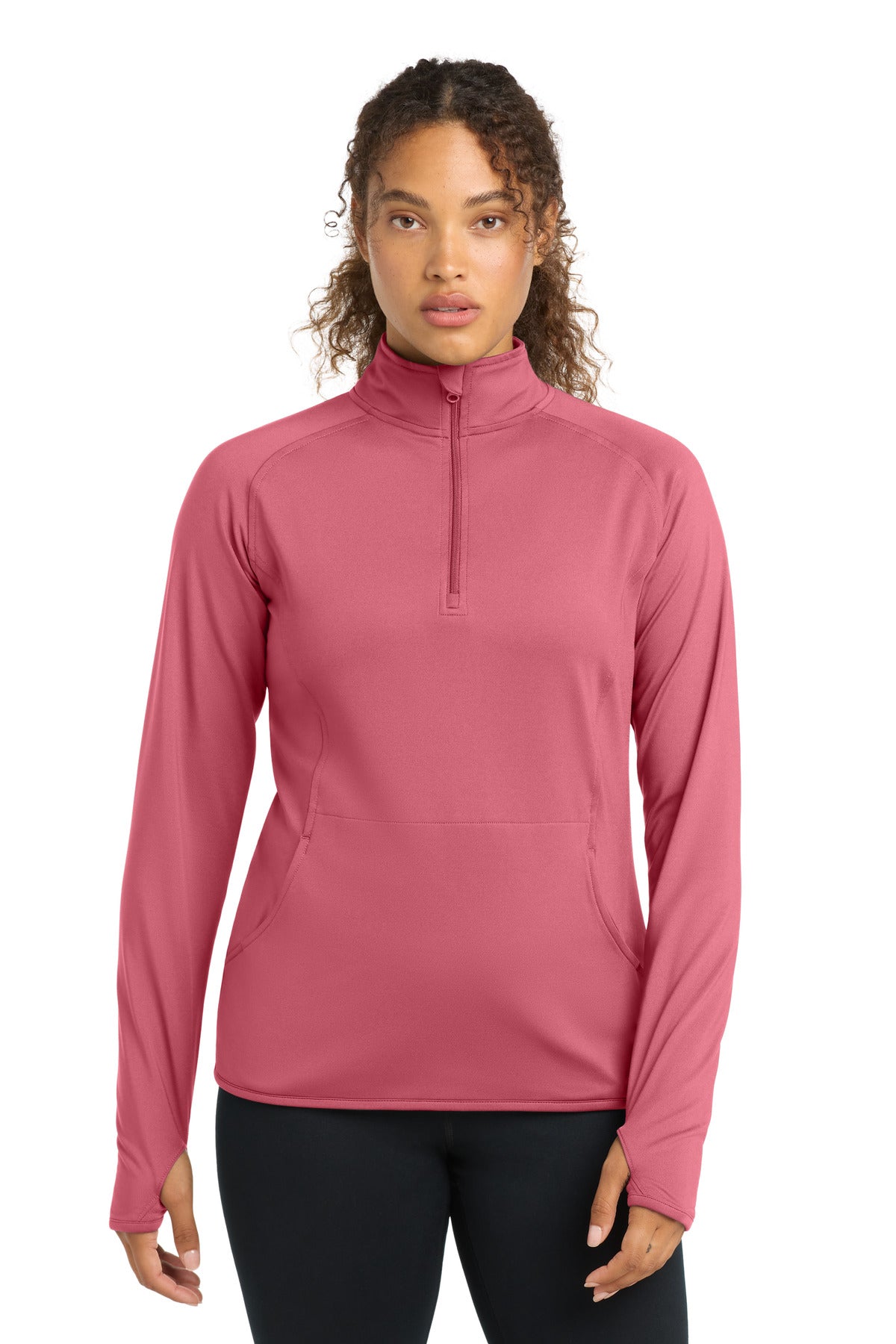 Sport-Tek® Women's Sport-Wick® Stretch 1/4-Zip Pullover. LST850