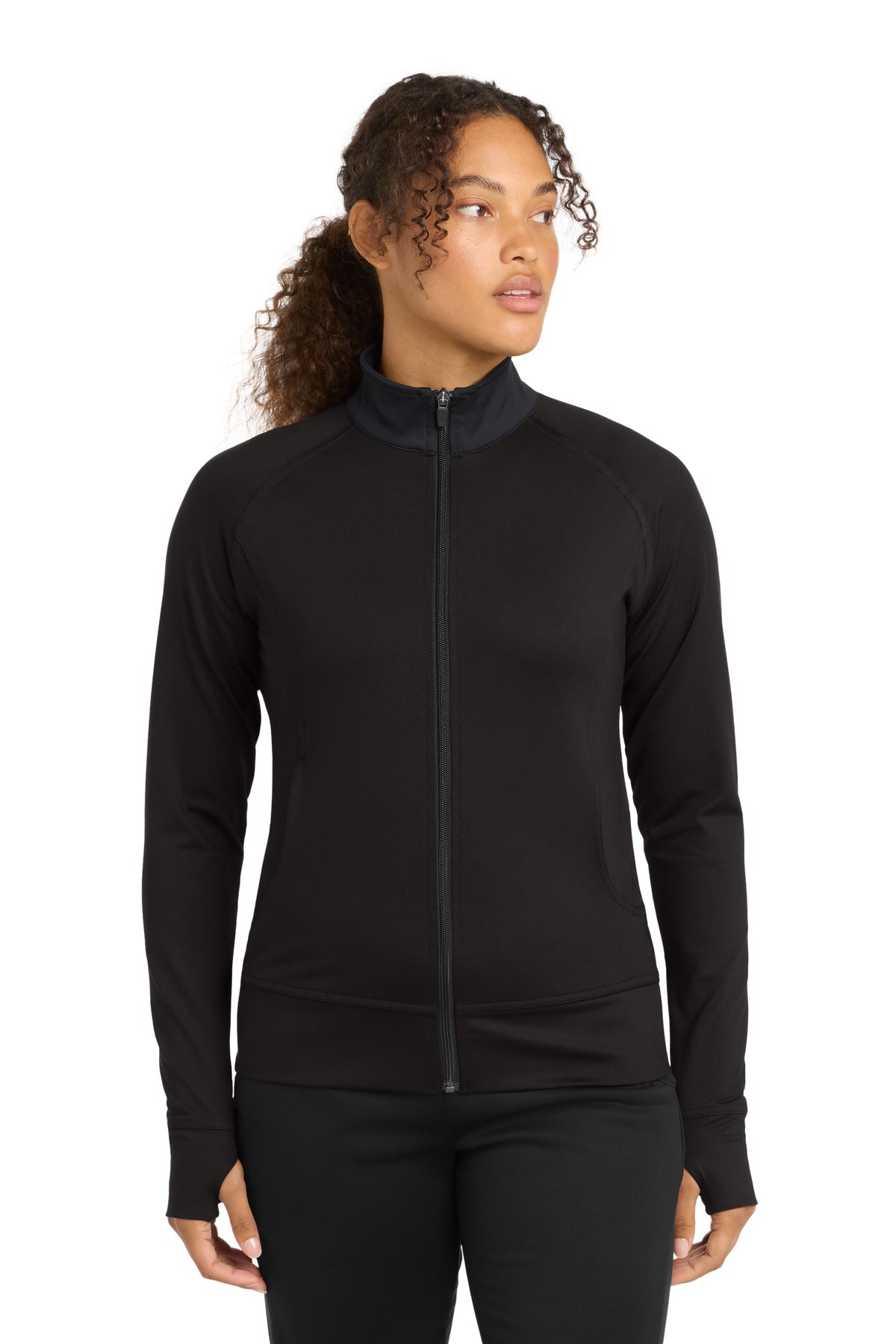 Sport-Tek® Women's NRG Fitness Jacket. LST885 - Black - XS