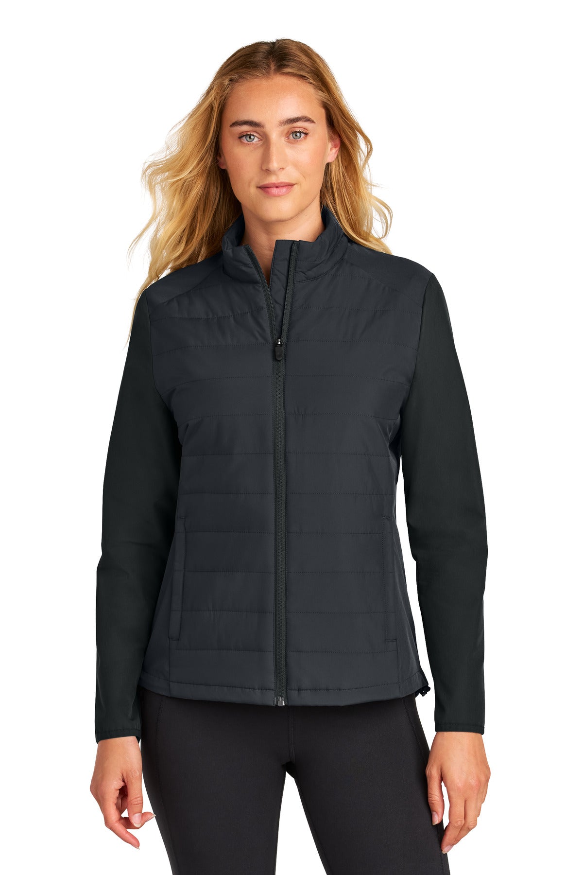 Sport-Tek® Women's Teknical Hybrid Jacket LST940 - Black - 3XL