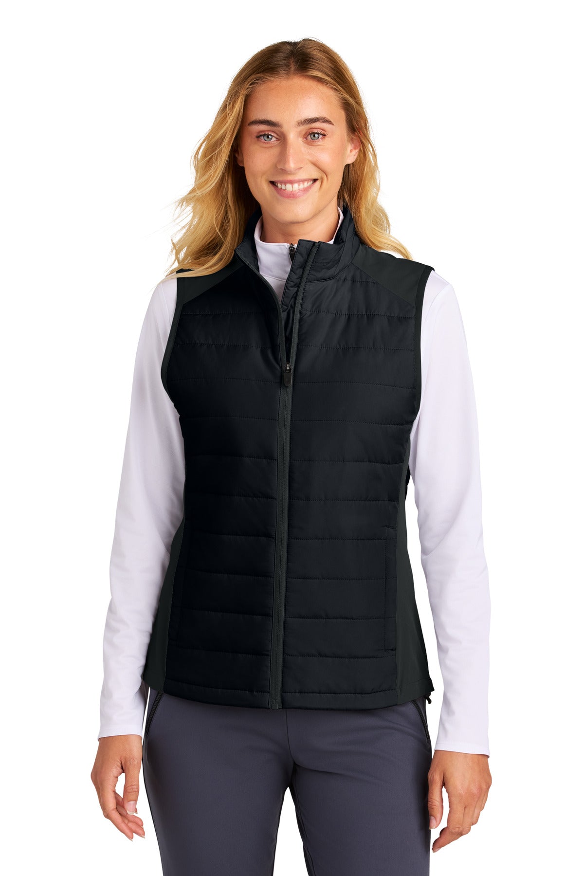 Sport-Tek® Women's Teknical Hybrid Vest LST941 - Black - 3XL