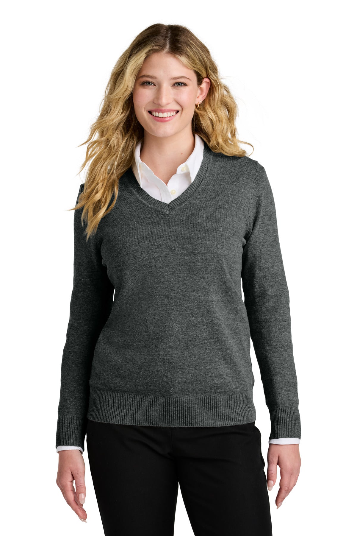 Port Authority® Women's Easy Care V-Neck Sweater LSW2850