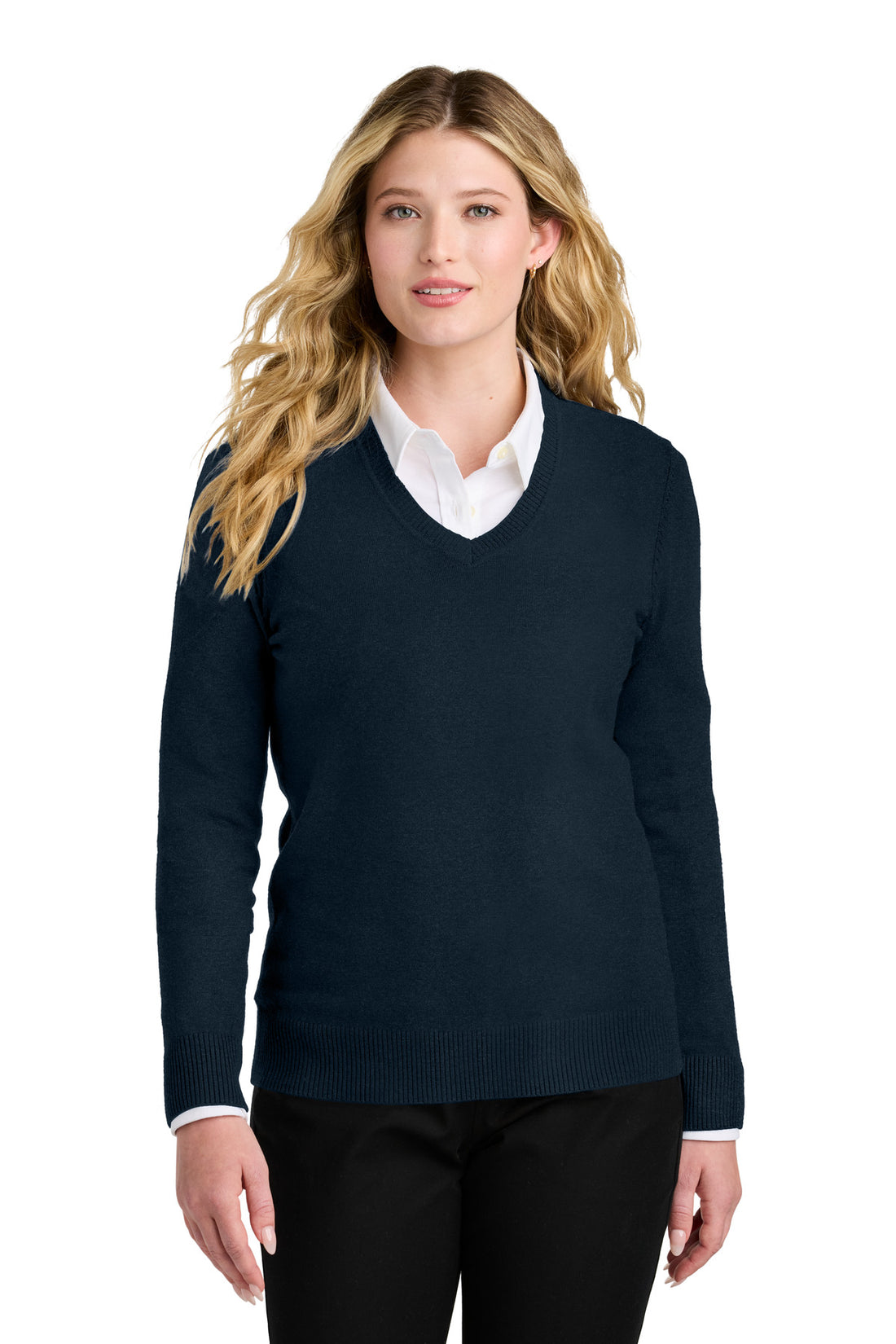 Port Authority® Women's Easy Care V-Neck Sweater LSW2850