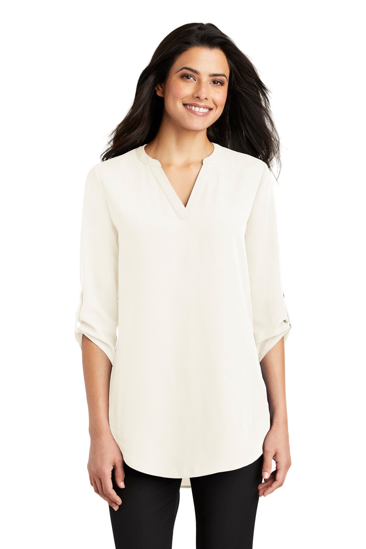 Port Authority® Women's 3/4-Sleeve Tunic Blouse. LW701