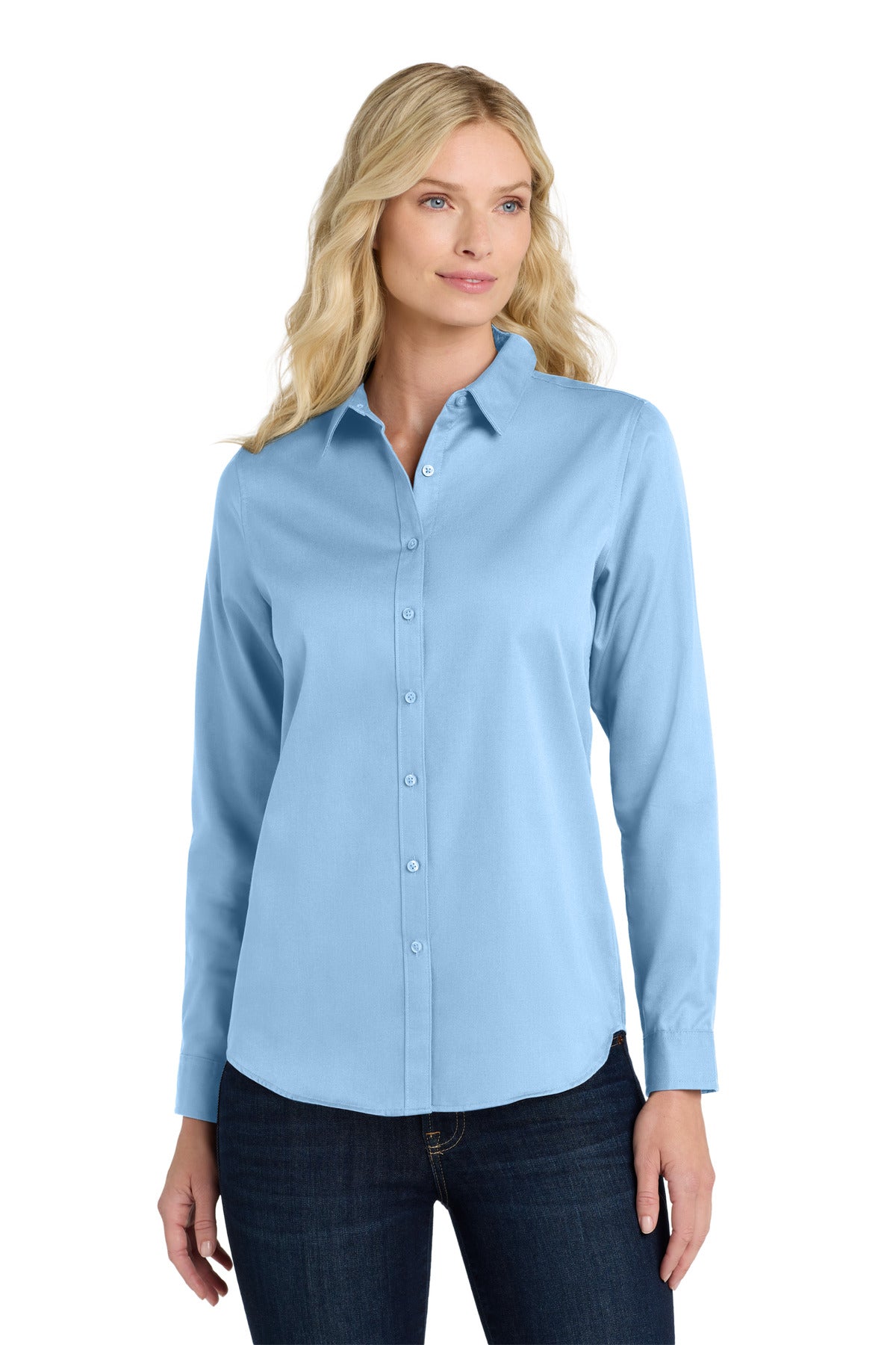 Port Authority® Women's Long Sleeve SuperPro ReactTwill Shirt. LW808