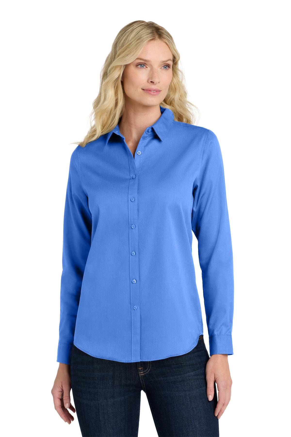 Port Authority® Women's Long Sleeve SuperPro ReactTwill Shirt. LW808