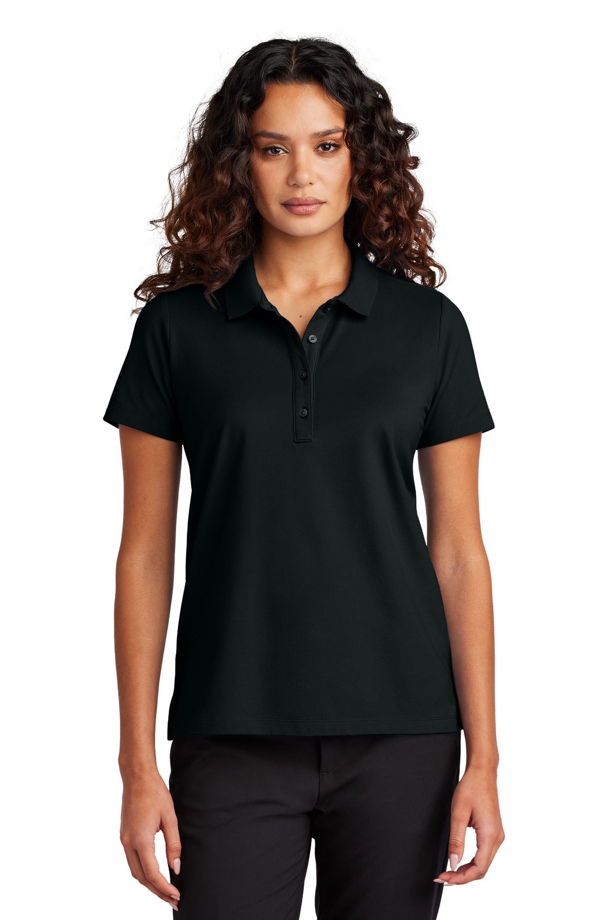 Mercer+Mettle® Women's Stretch Pique Polo MM1005 - Deep Black - 2XL
