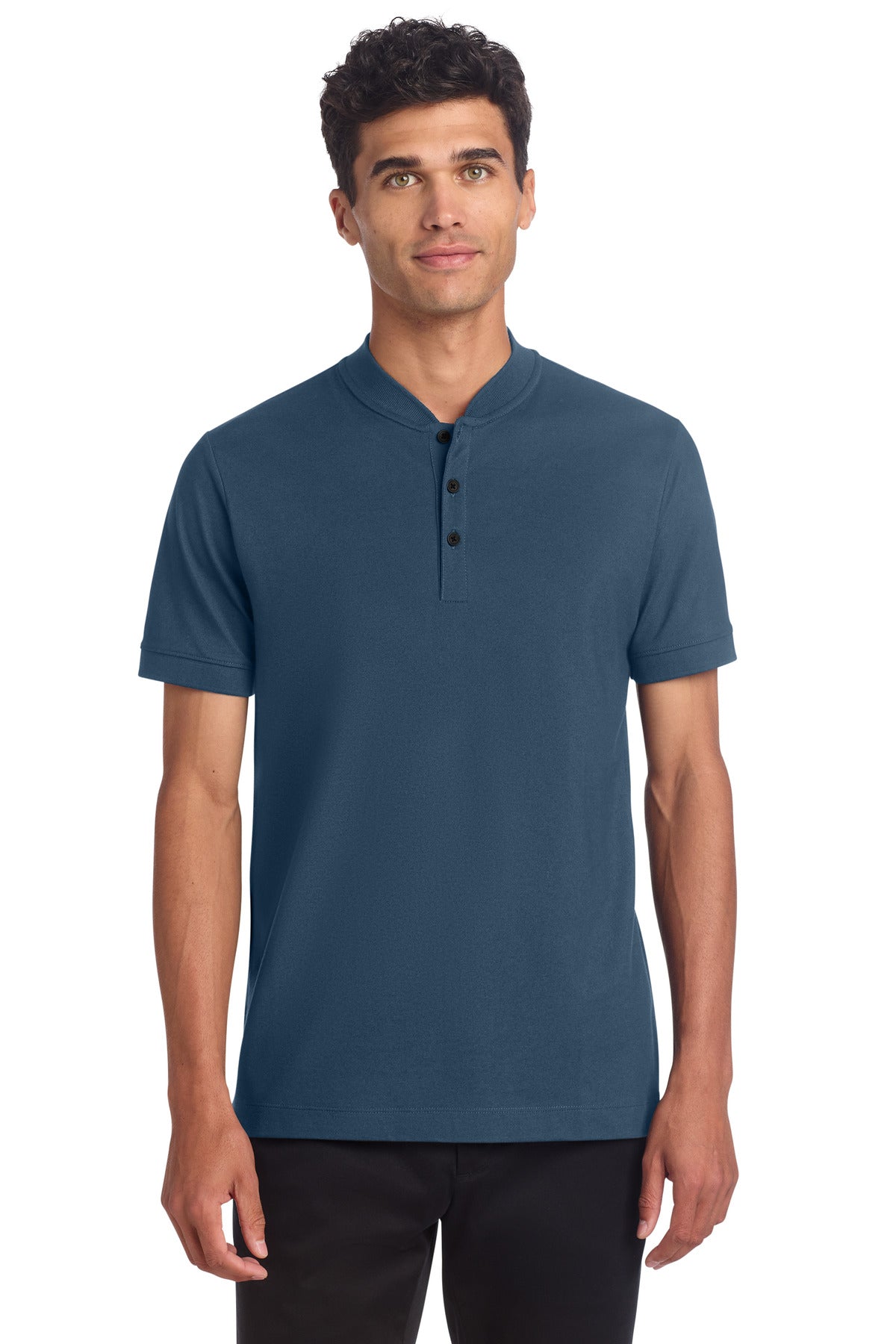 Mercer+Mettle® Stretch Pique Henley MM1008