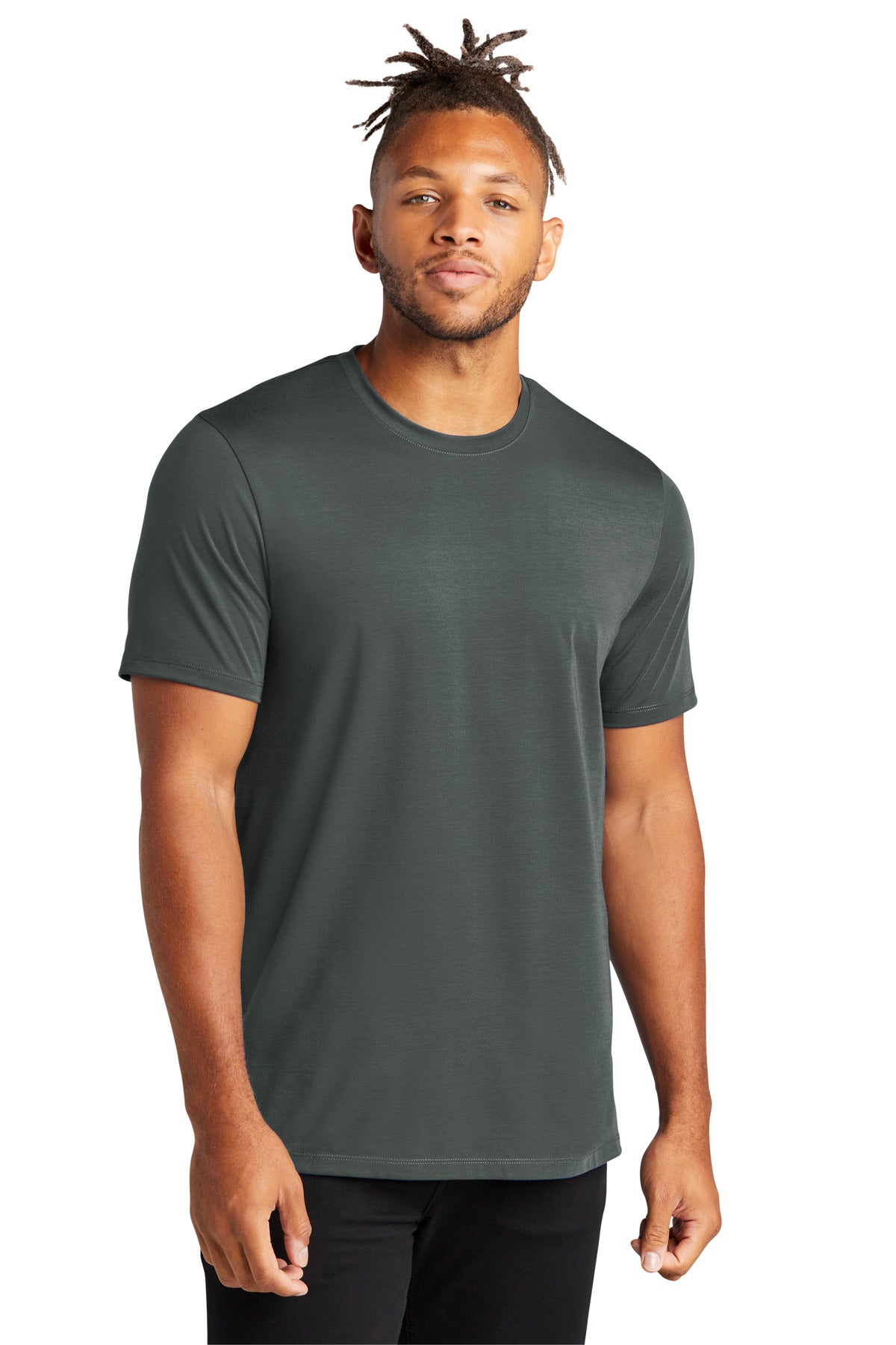 Mercer+Mettle® Stretch Jersey Crew MM1016 - Anchor Grey - 2XL