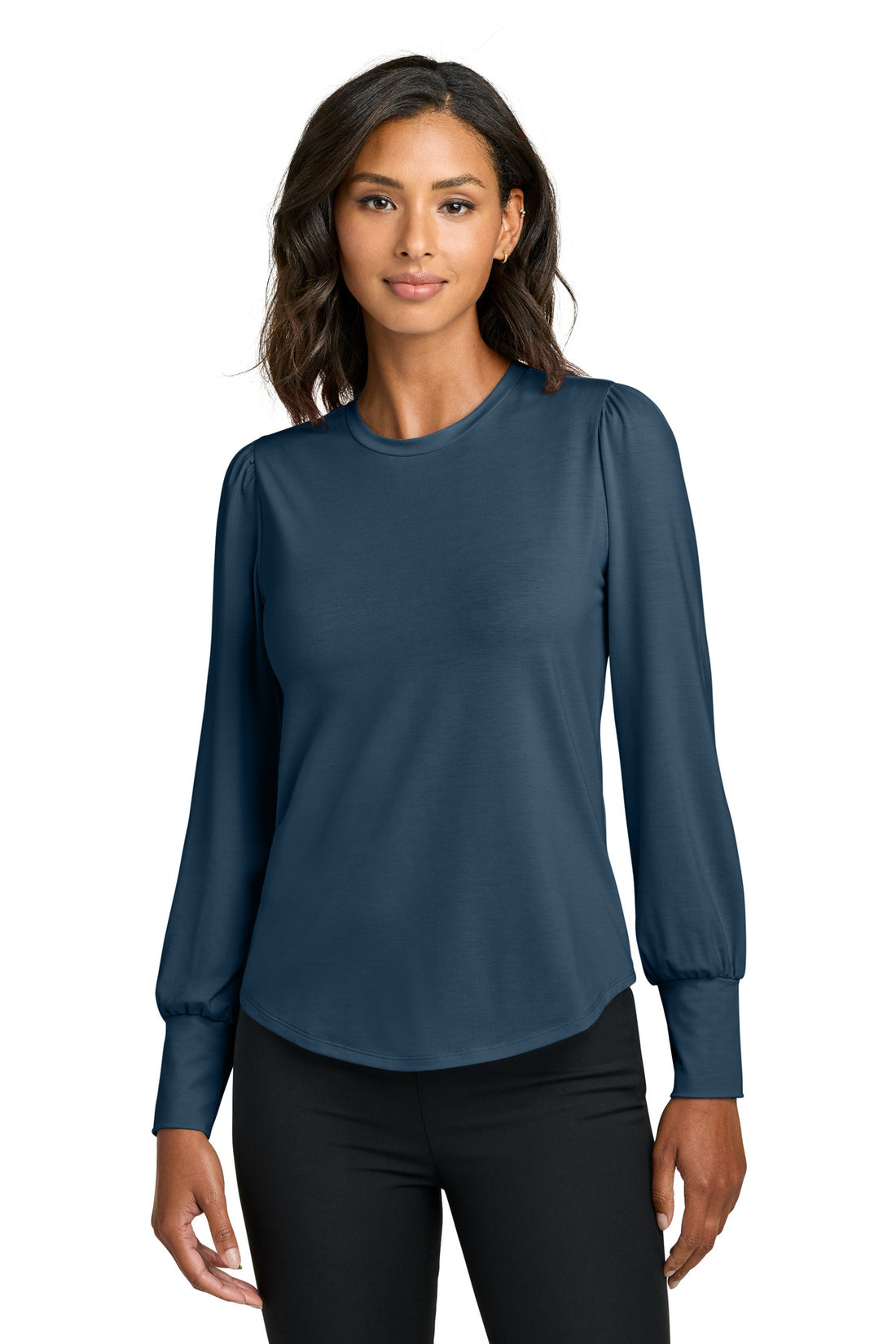 Mercer+Mettle® Women's Stretch Jersey Long Sleeve Blouson Top MM1019