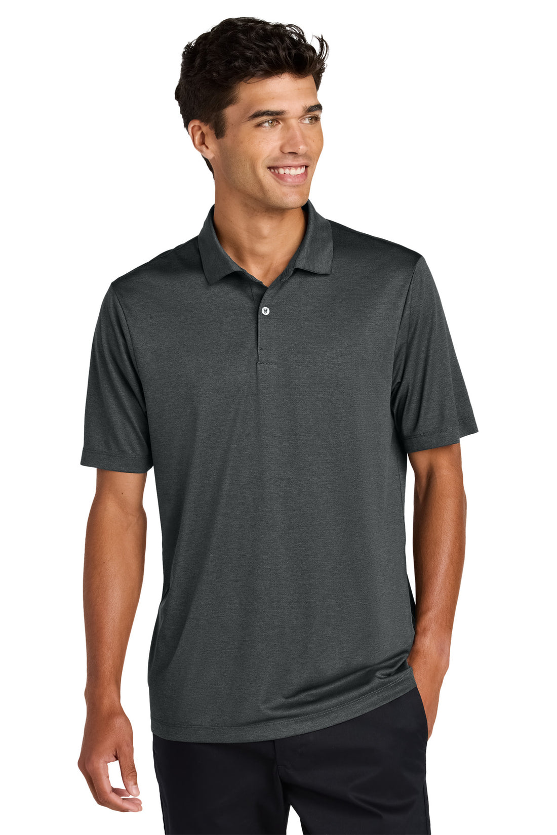 Mercer+Mettle® Recharge Jersey Polo MM1020 - Anchor Grey Heather - 2XL