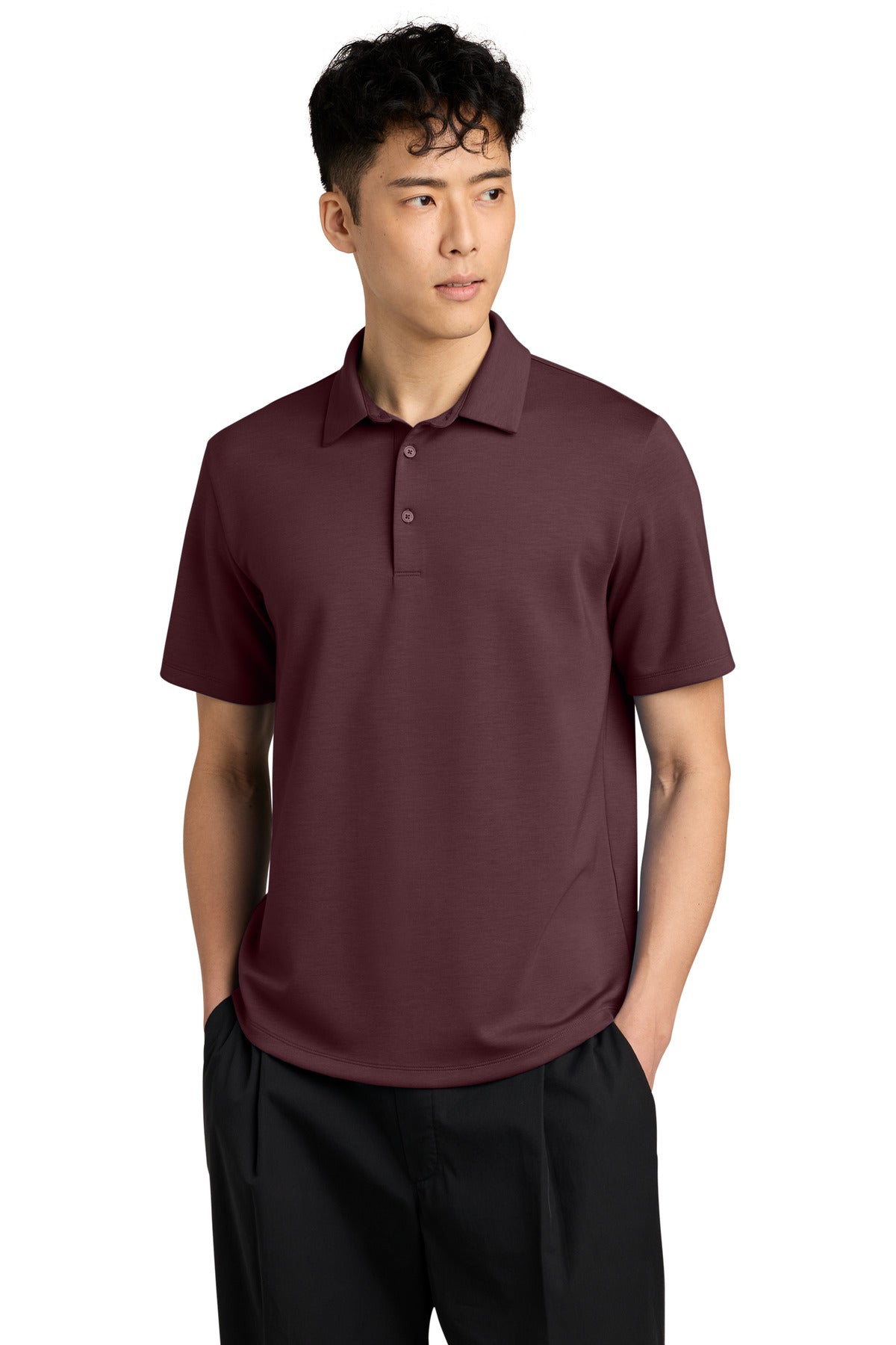 Mercer+Mettle® Lite Spacer Polo MM1040 - Dark Raisin - 2XL