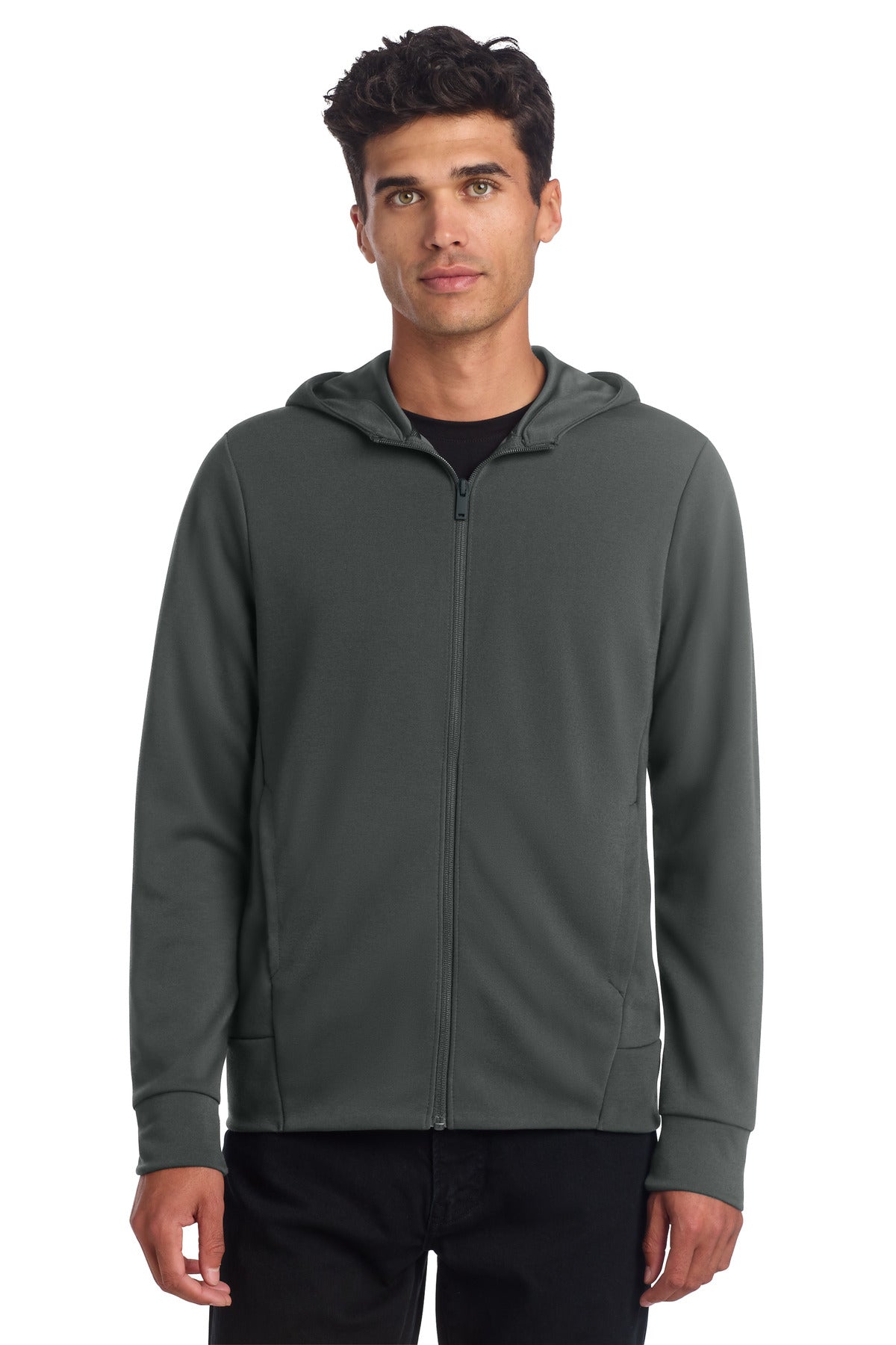 Mercer+Mettle® Double-Knit Full-Zip Hoodie MM3002 - Anchor Grey - 2XL