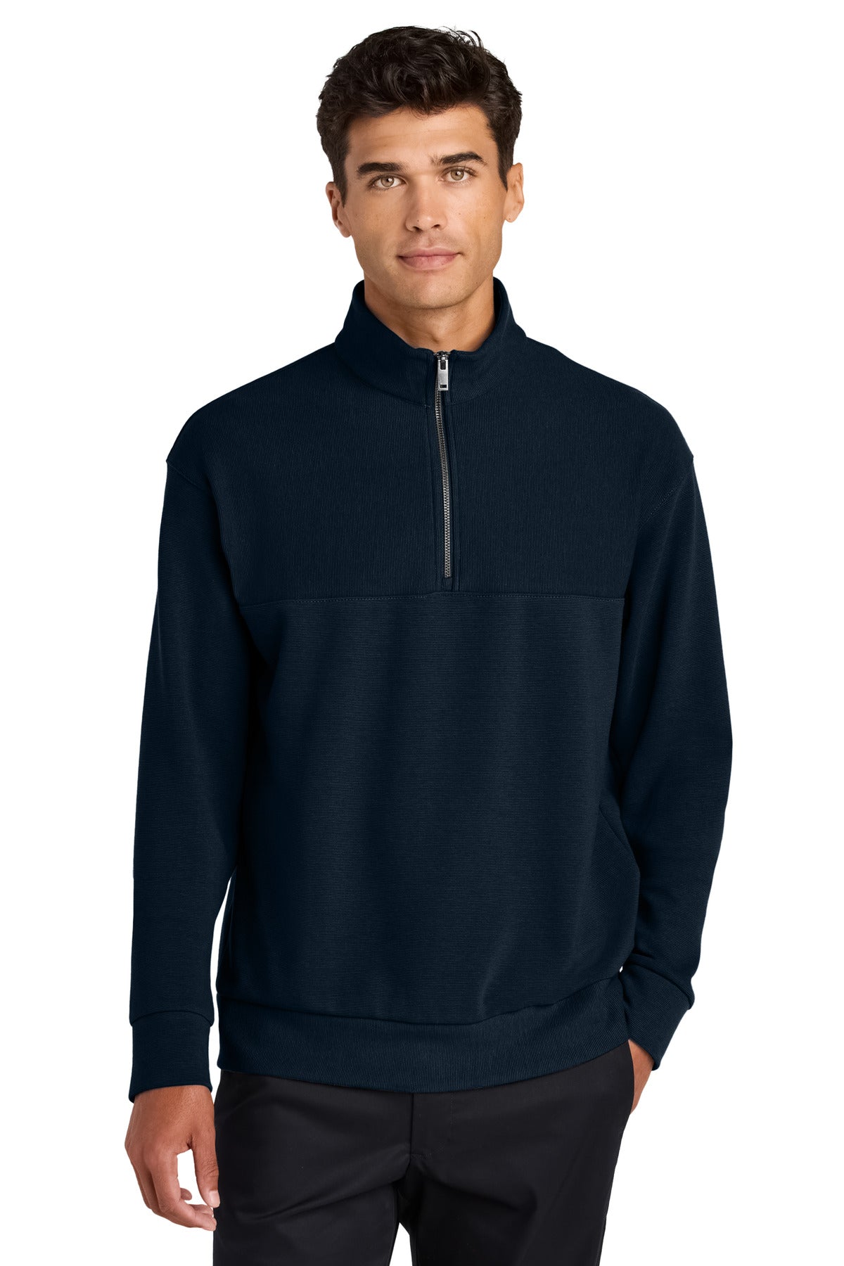 Mercer+Mettle® Linear Texture 1/4-Zip MM3040